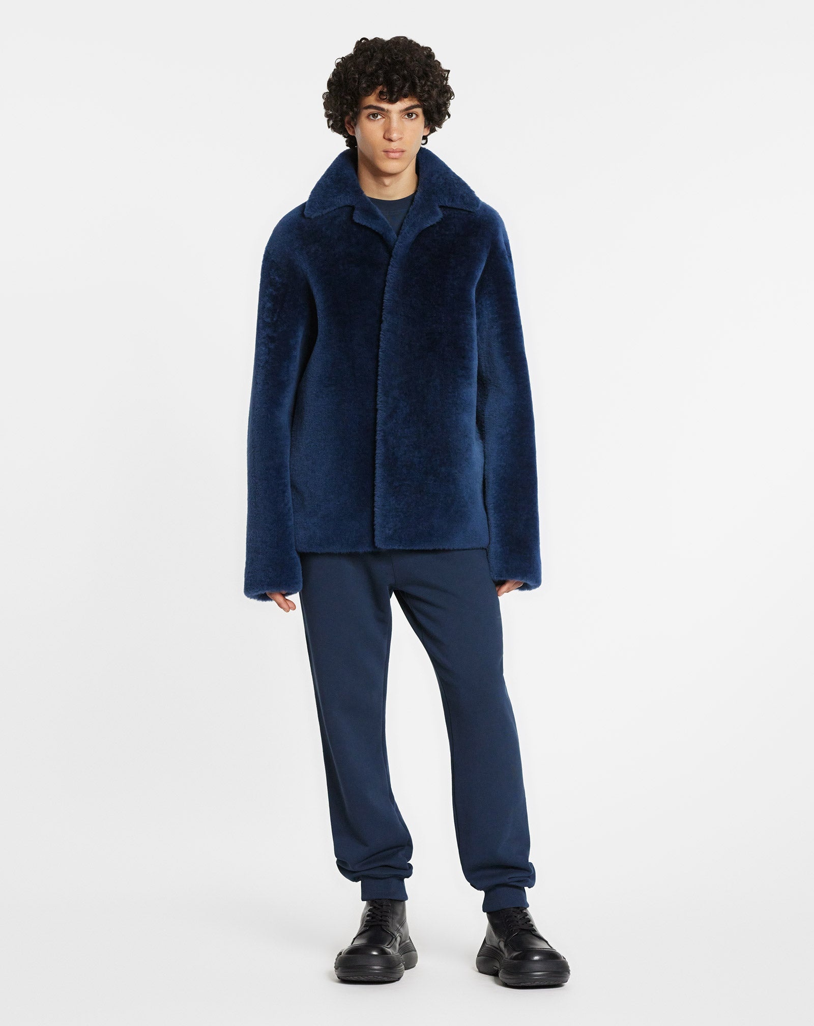 SHEARLING PEACOAT - 4
