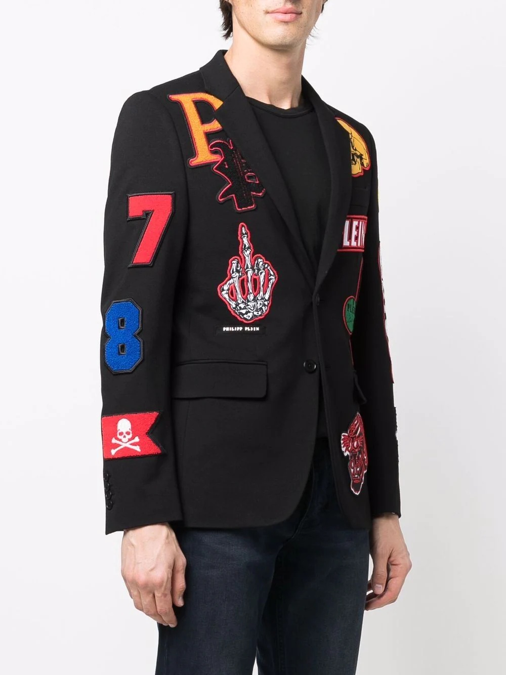 Gigolò applique-patch blazer - 3