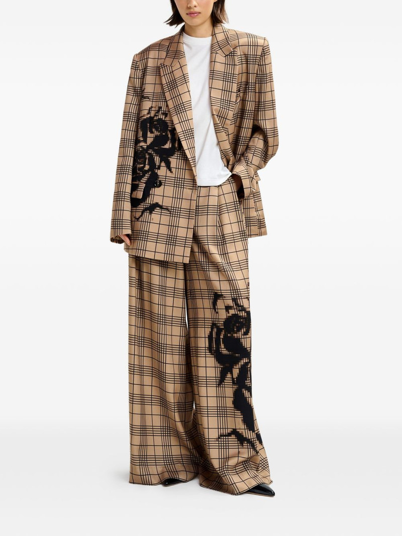 ESSENTIEL ANTWERP checked trousers outlook