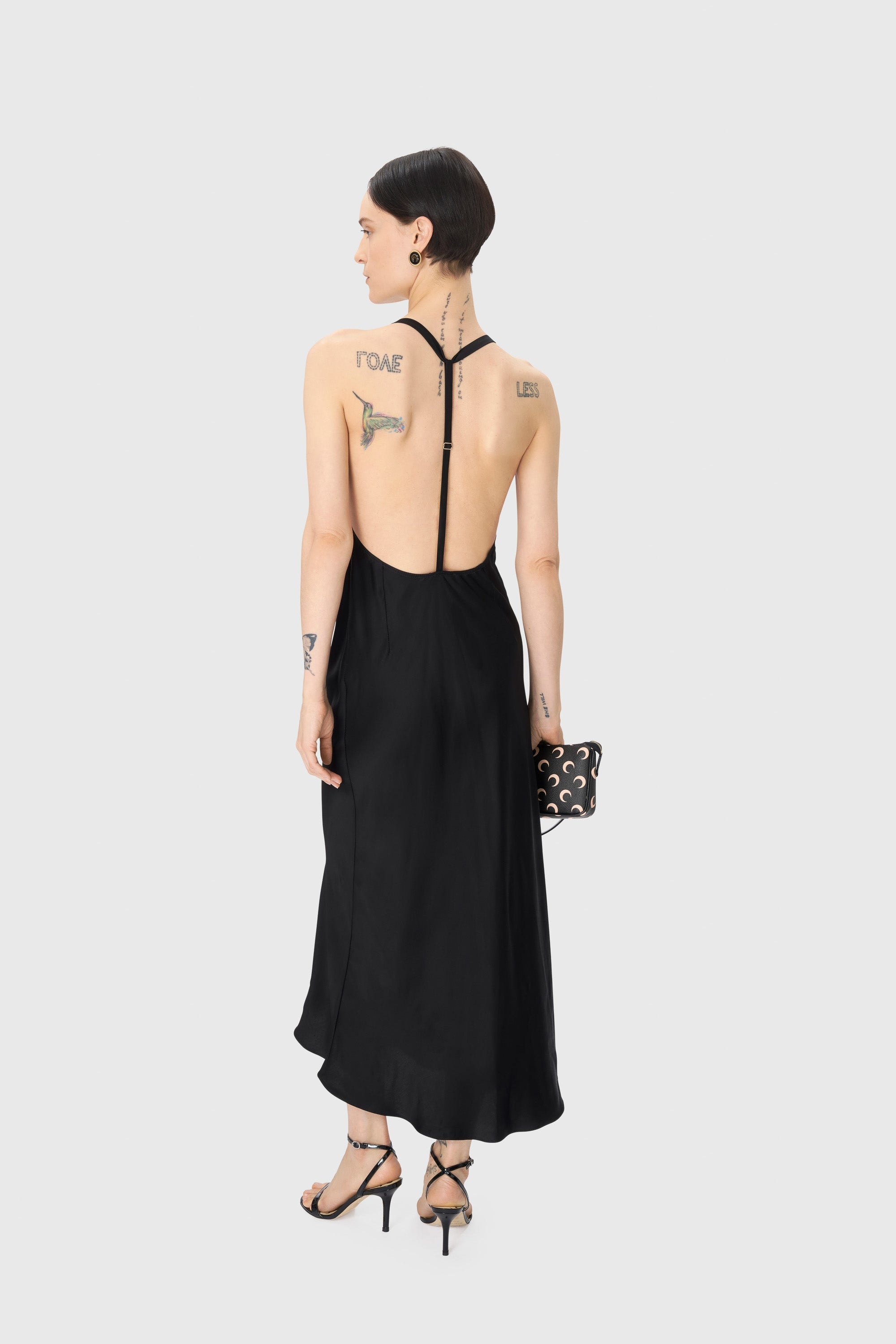 Satin Long Slip Dress - 3