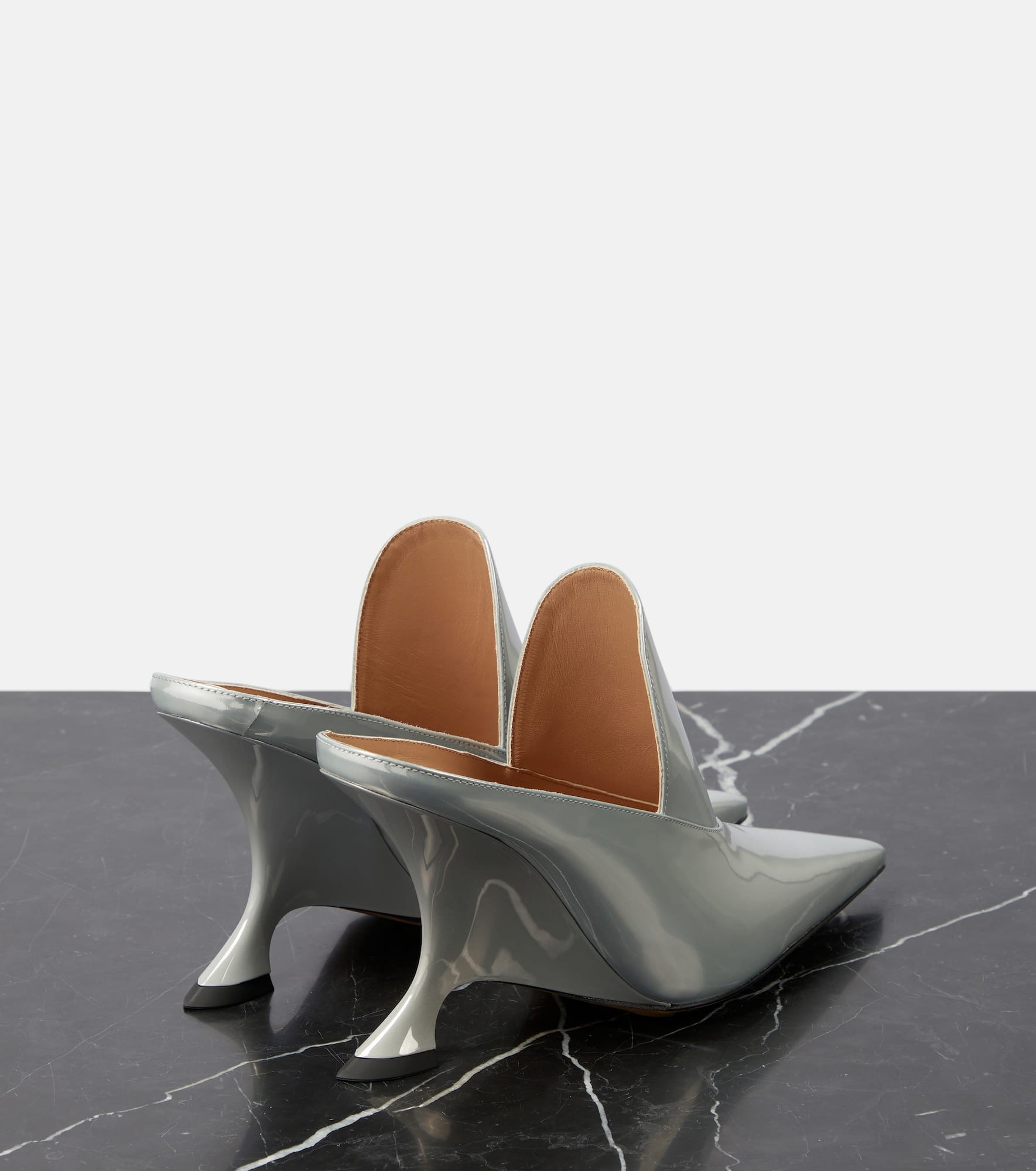 Rocket metallic leather mules - 3