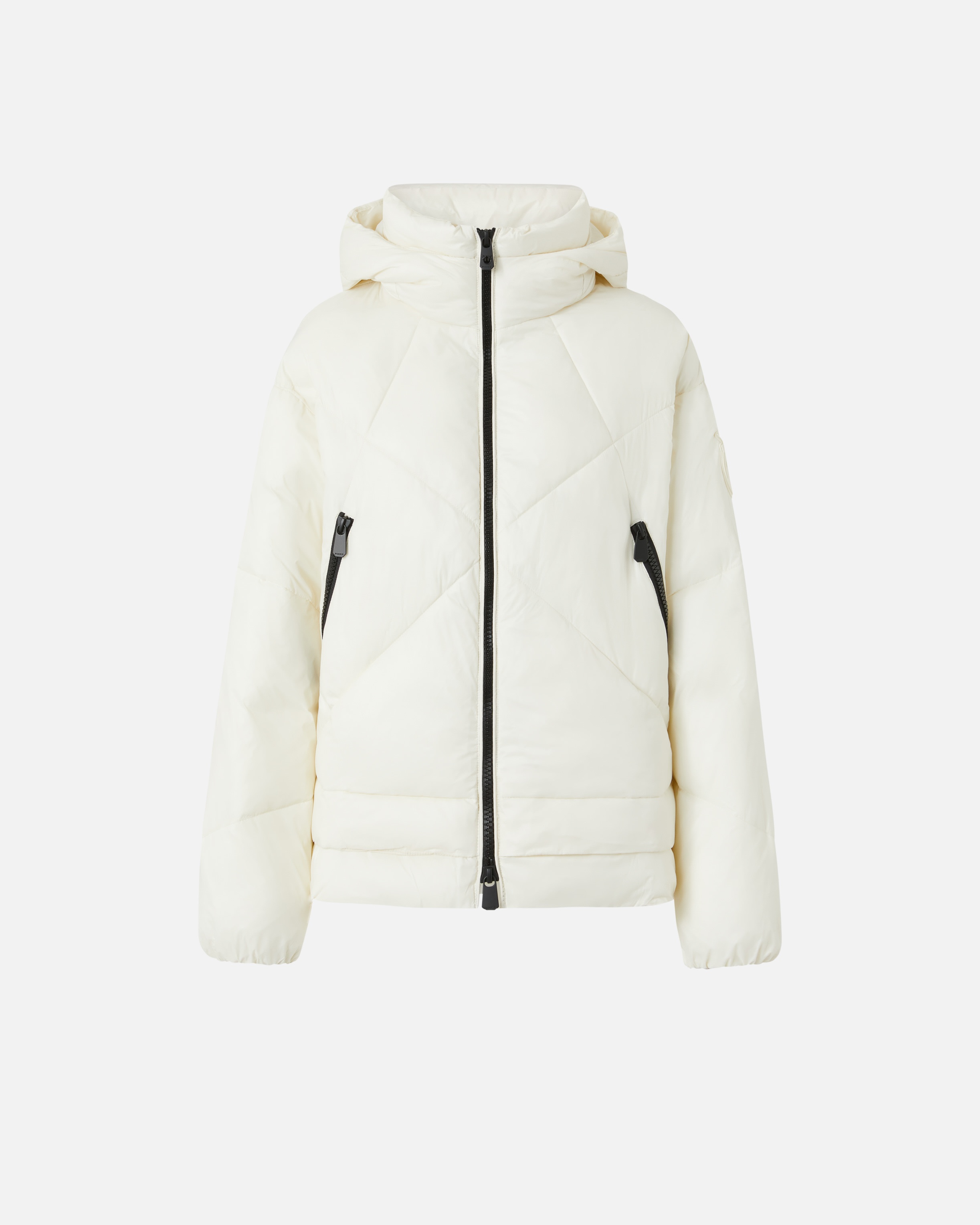 TECHNICAL CANVAS PADDED PUFFER WITH HOOD - 1