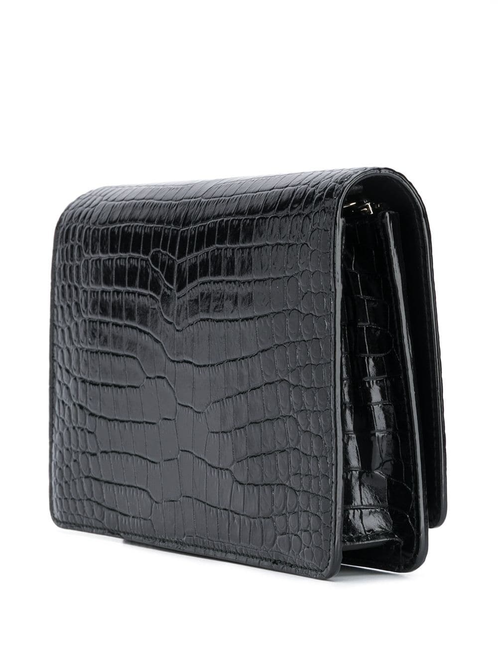 mini Palace croc-effect crossbody bag - 3