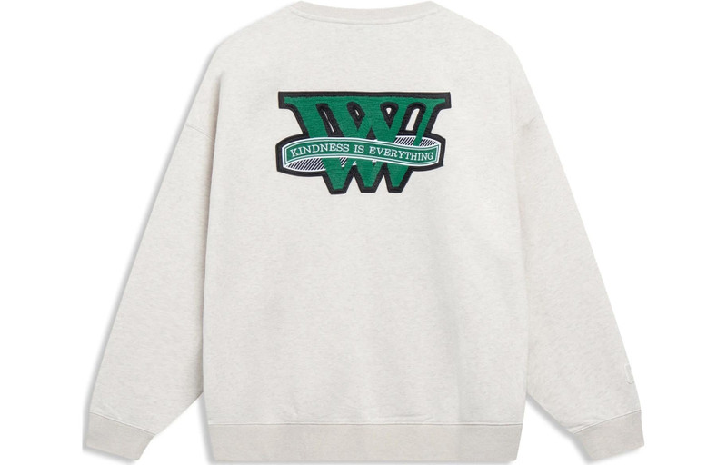 Li-Ning Li-Ning Way Of Wade Graphic Sweatshirt 'Light Grey' AWDT143-10 outlook