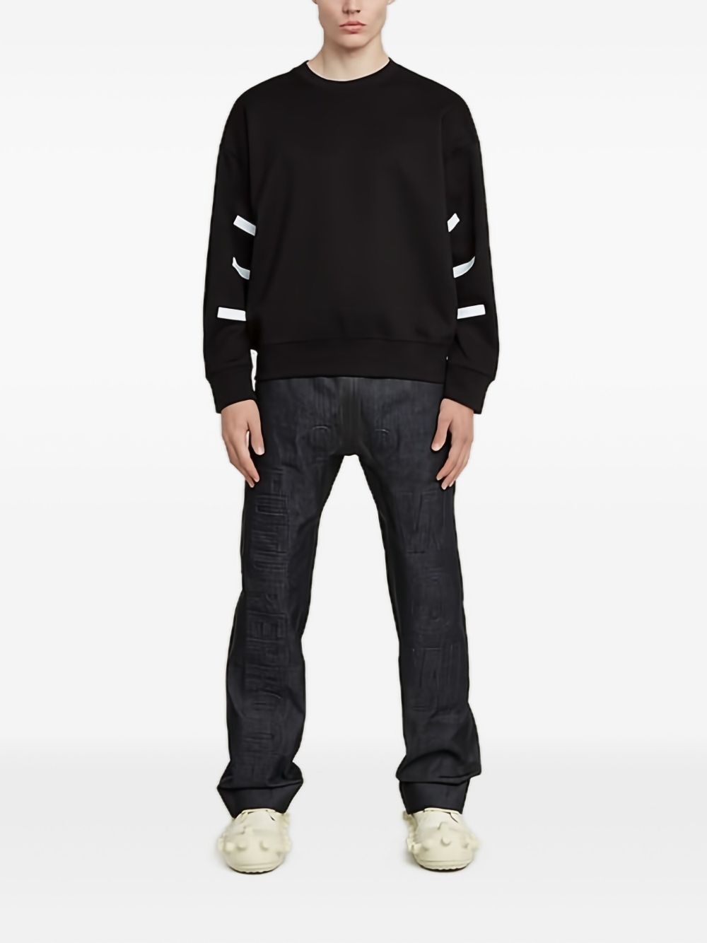 slogan-print sweatshirt - 3