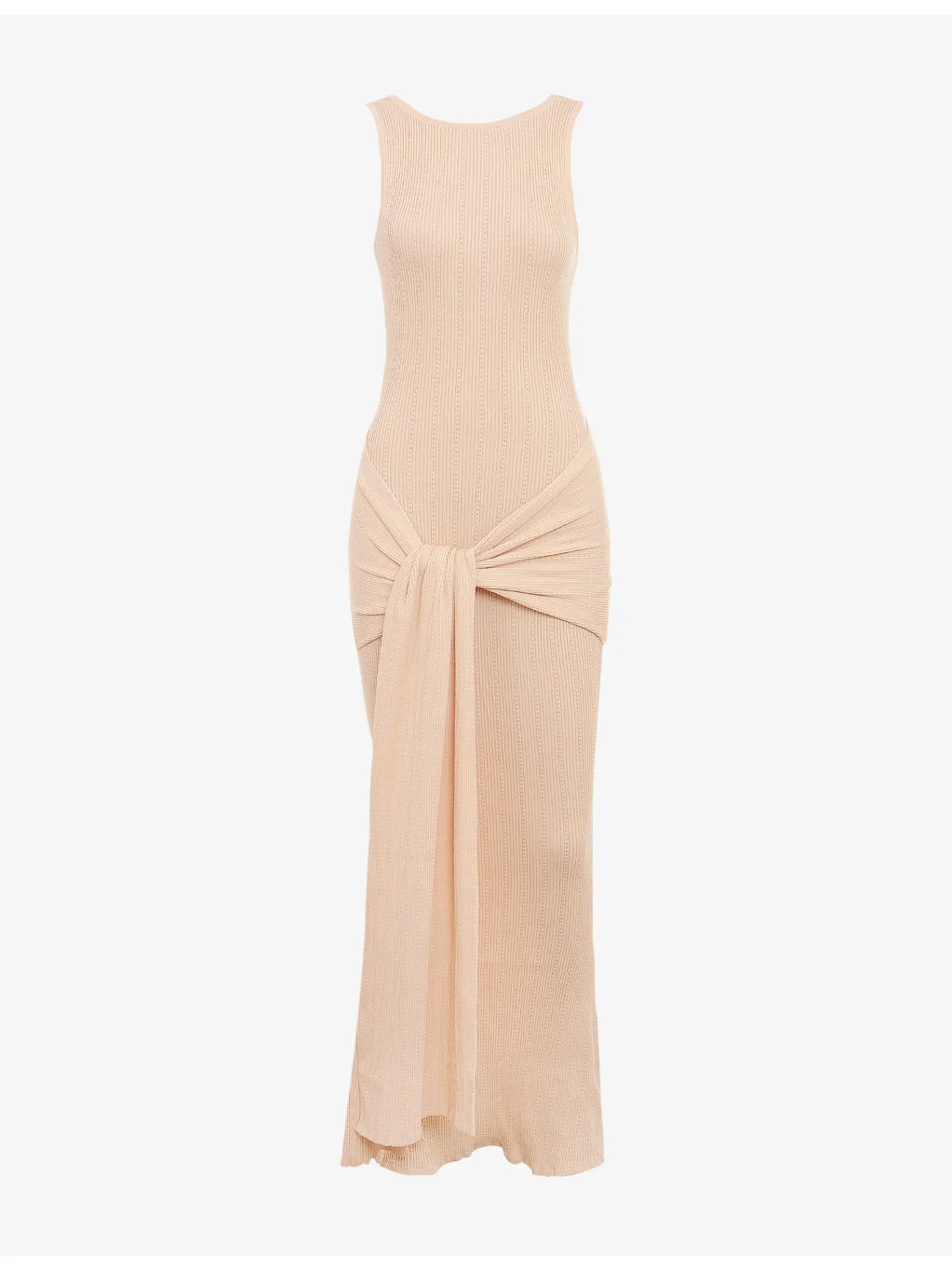 Akaia Draped Silky Knit Maxi Dress - 1