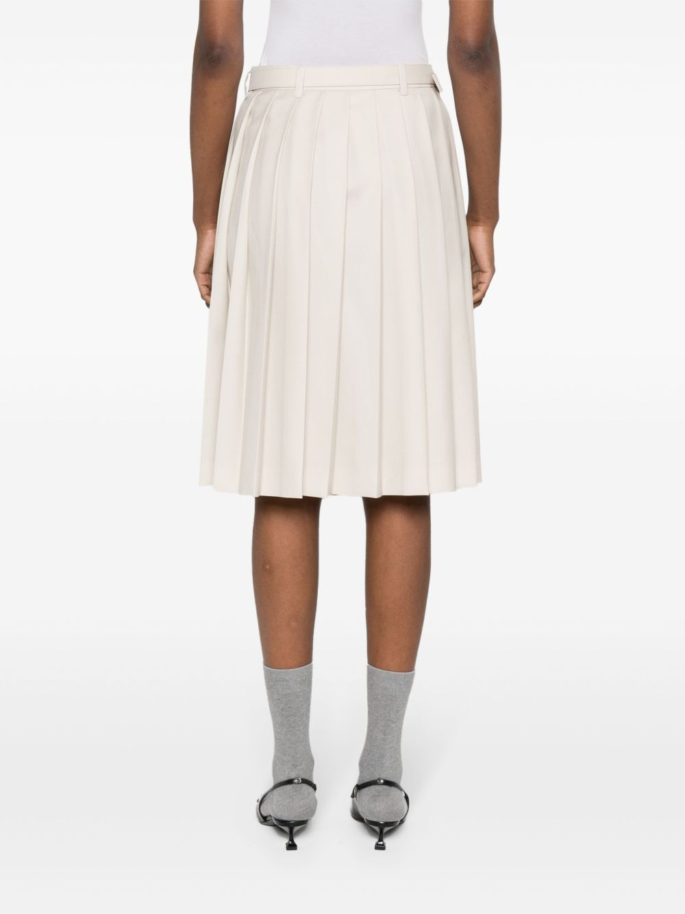 pleated midi skirt - 4