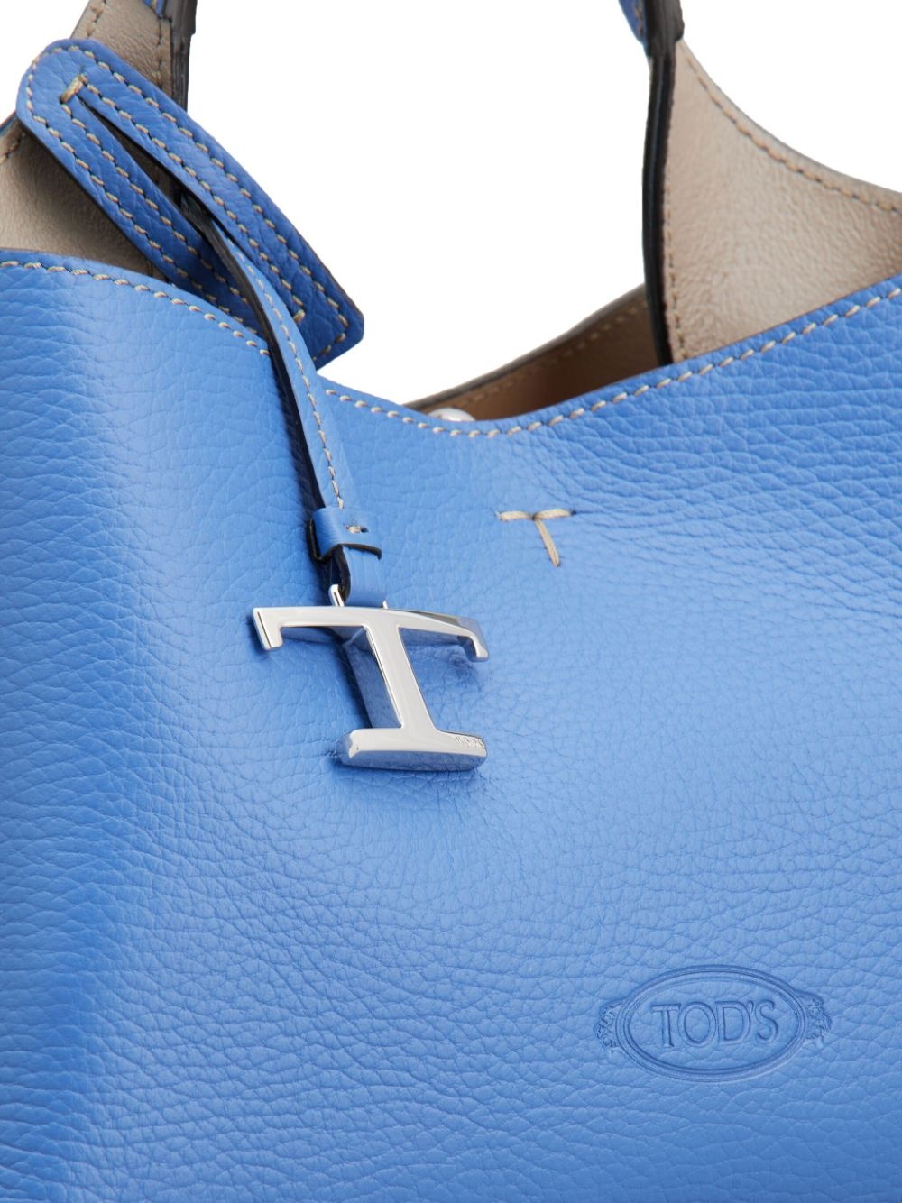 mini leather tote bag - 7