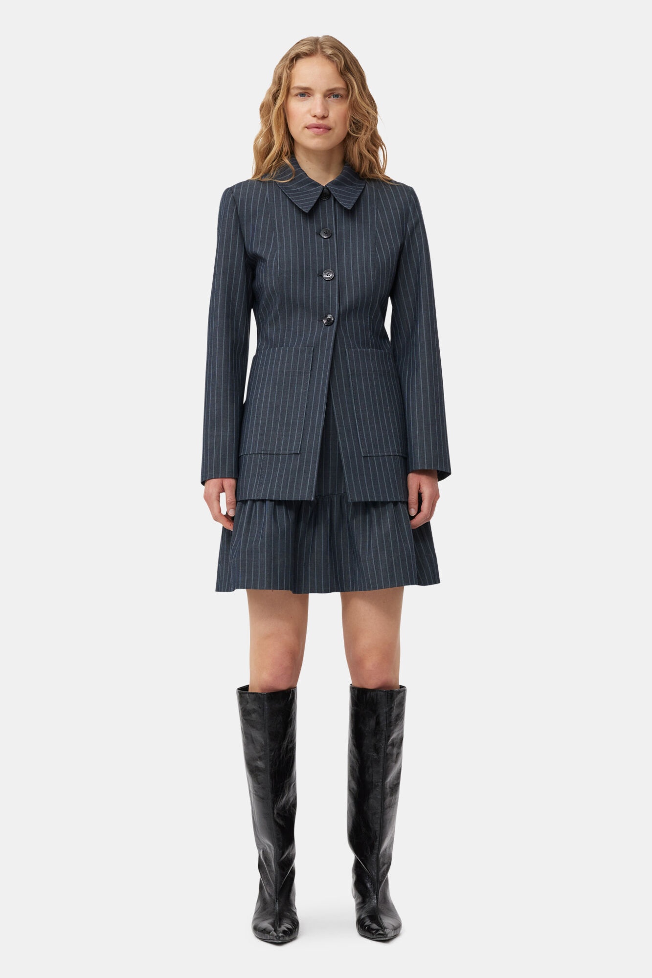 BLACK SOFT SLOUCHY HIGH SHAFT BOOTS - 5