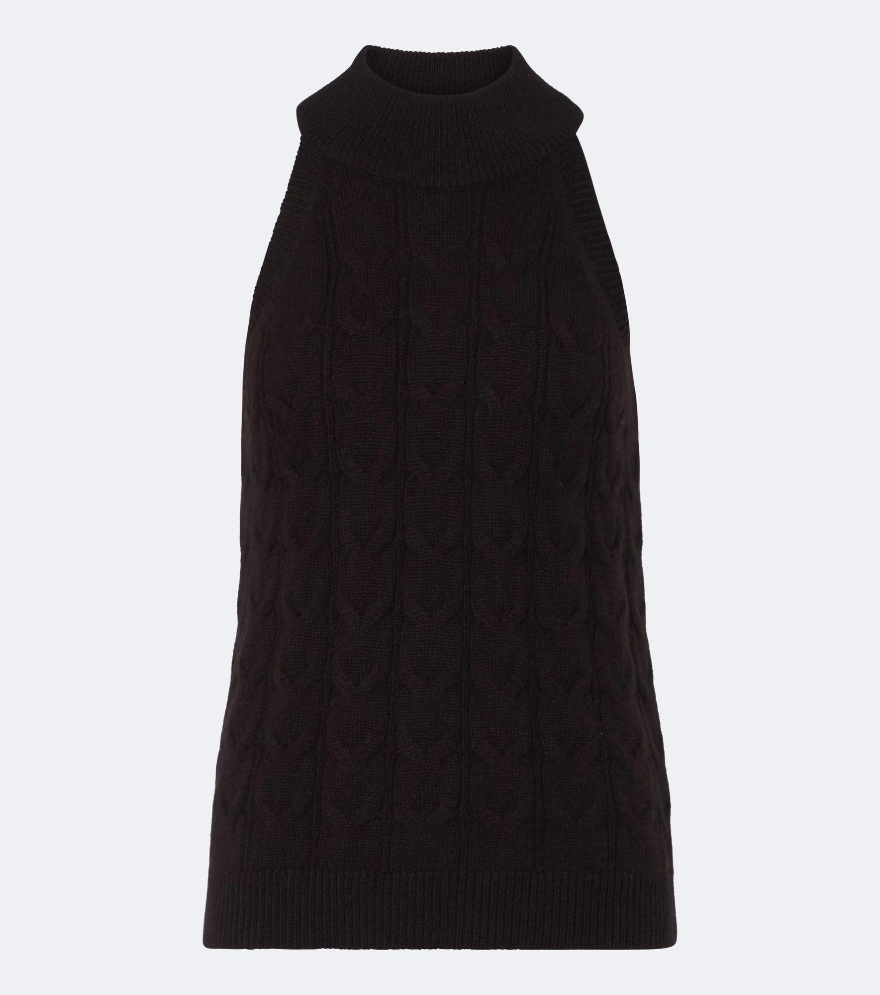 Serafine cable-knit cashmere top - 1