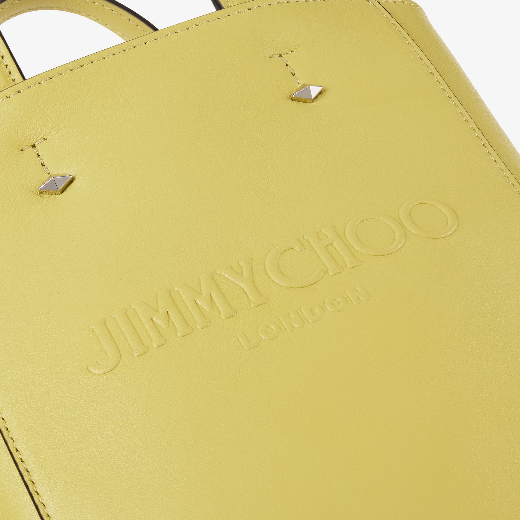 Lenny North-South S
Yellow Embossed Leather Tote Bag - 3