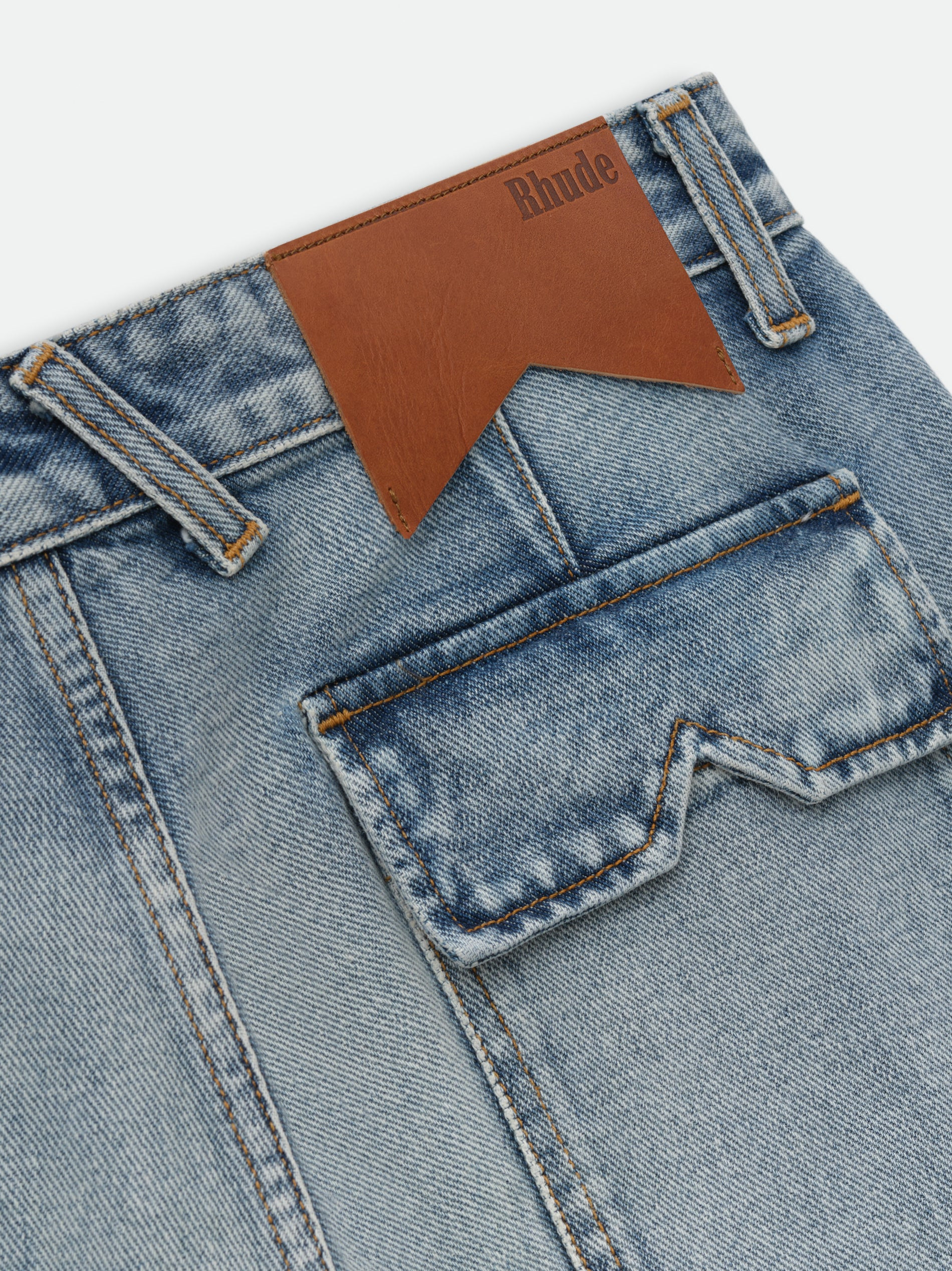 CARGO DENIM BAGGY SHORT - 9