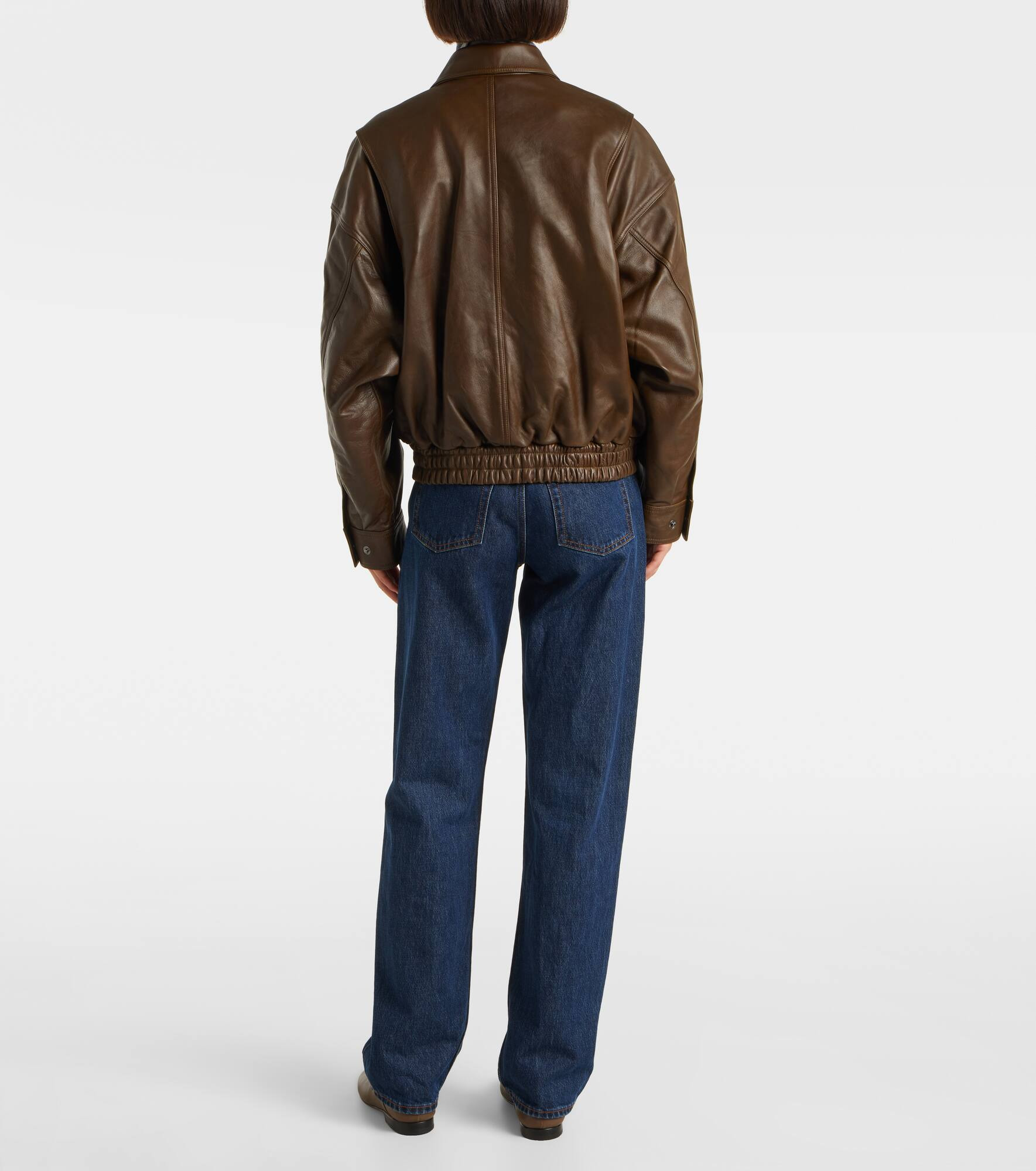 Eugene leather bomber jacket - 3