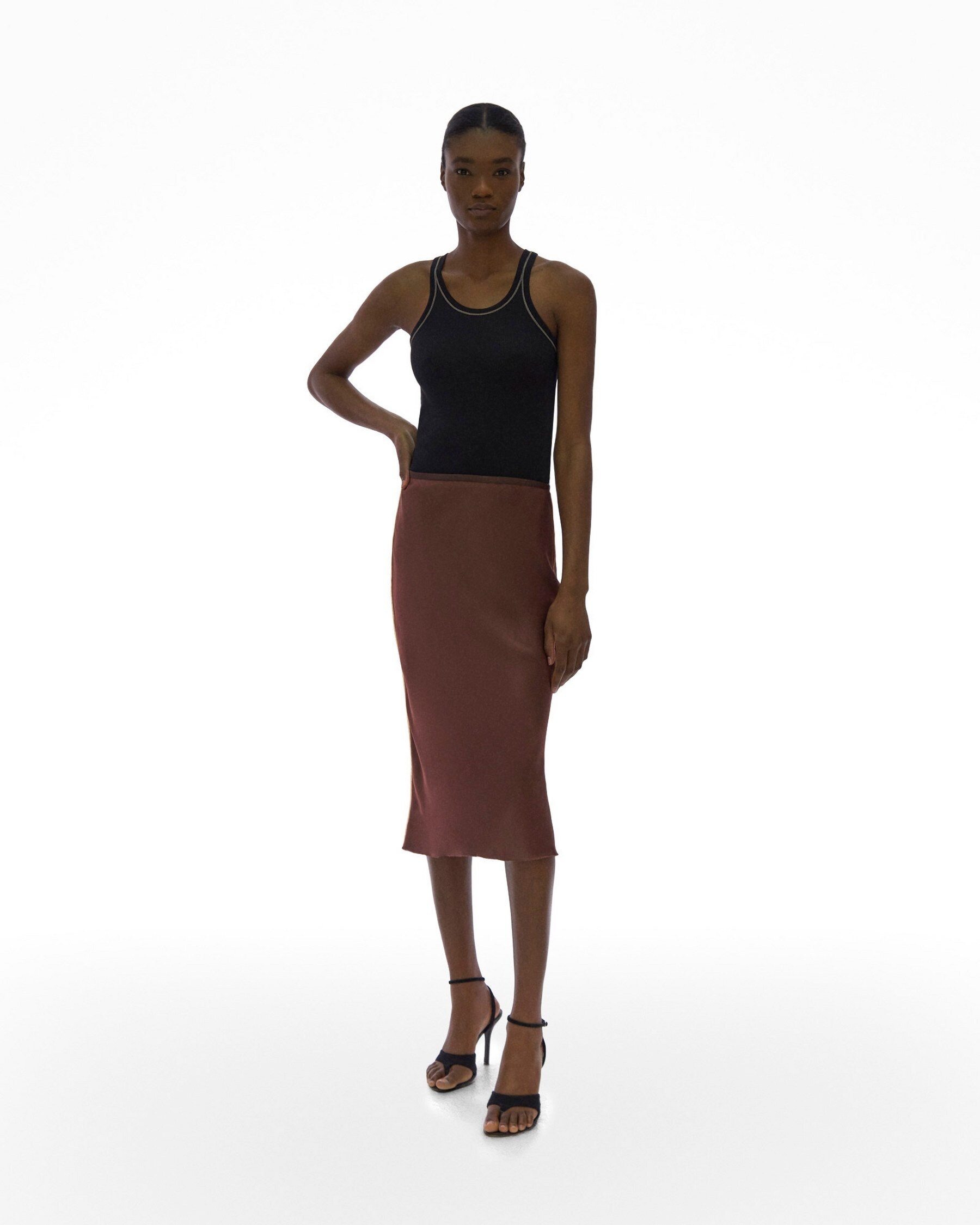 SATIN SLIP SKIRT - 2