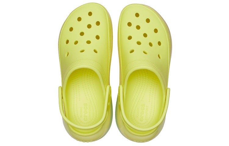(WMNS) Crocs Classic Crush Clogs 'Fluorescent Green' 207988-76M - 4