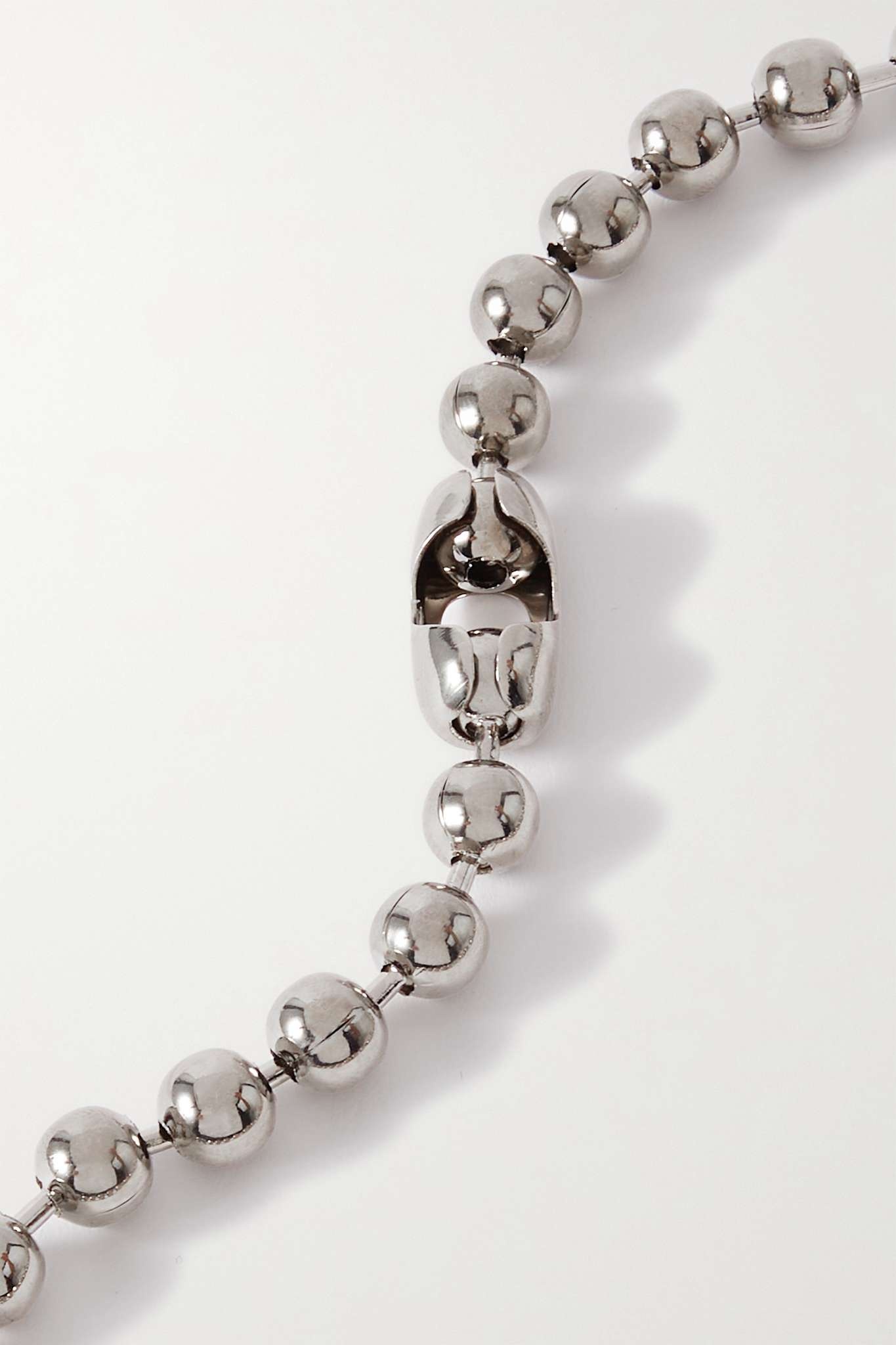 Silver-tone, crystal and enamel necklace - 3