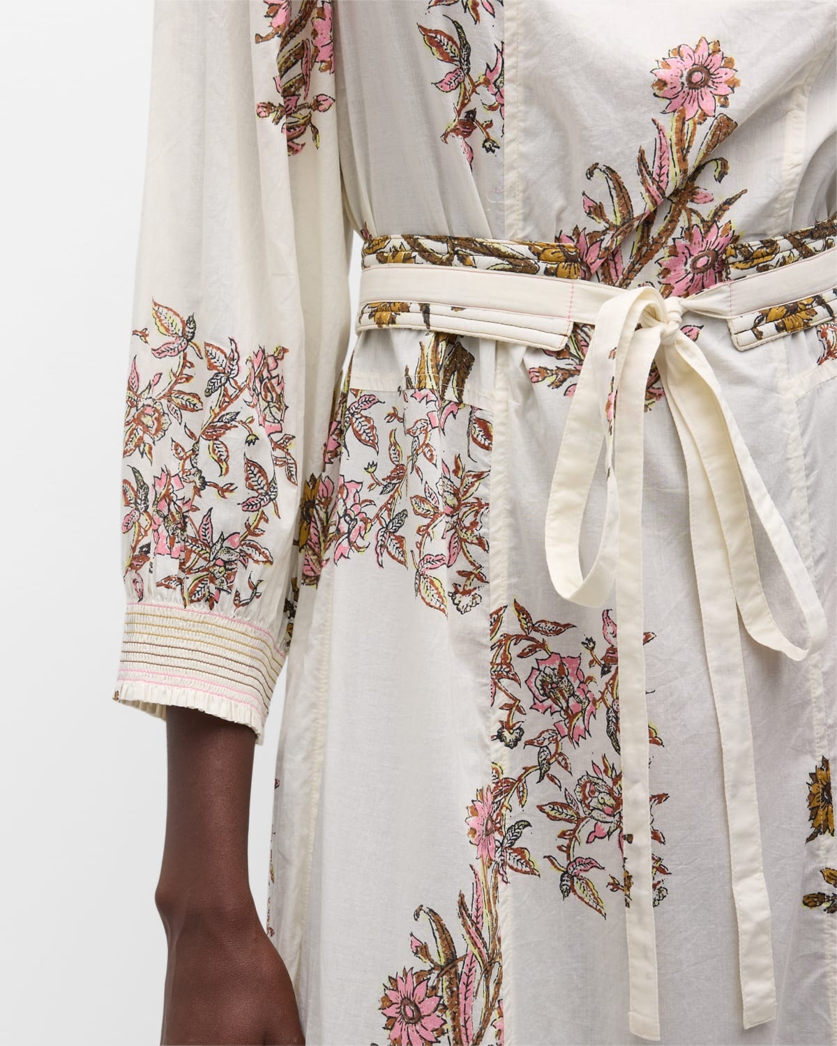 Darabelle Floral-Print Cotton Midi Dress - 5