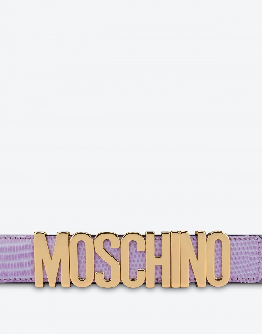 LETTERING LOGO TEJUS CALFSKIN BELT - 2