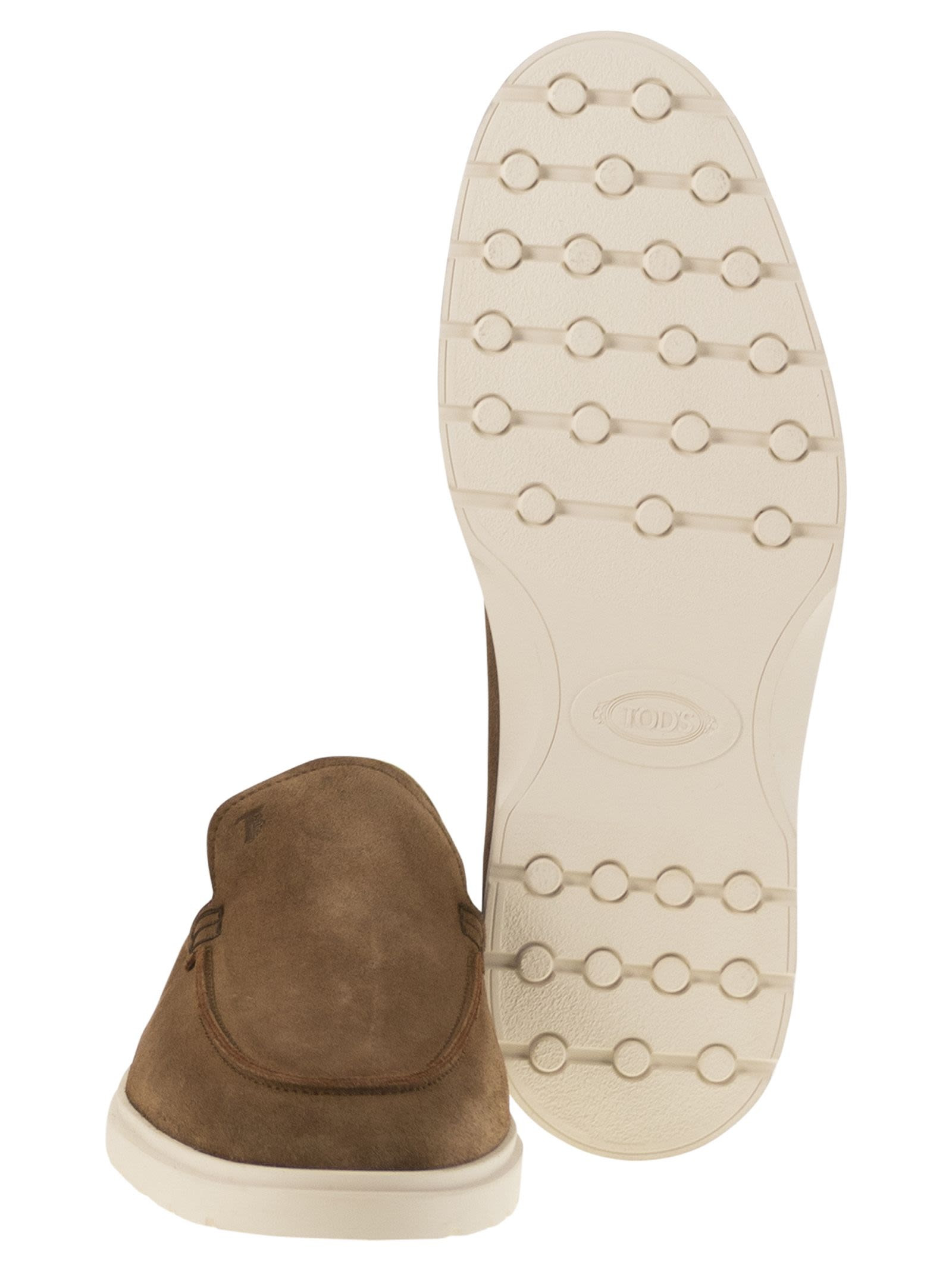 Tod's Men Suede Slipper Moccasin - 5