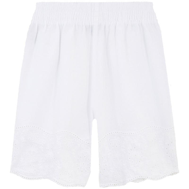 Vilebrequin Women Linen Bermuda Shorts Broderies Anglaises outlook