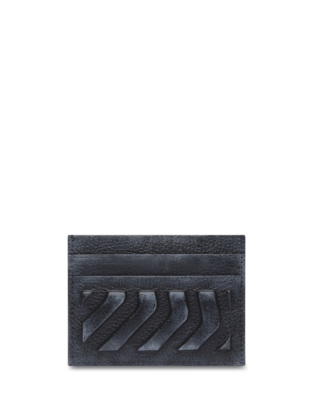 logo-print leather cardholder - 1