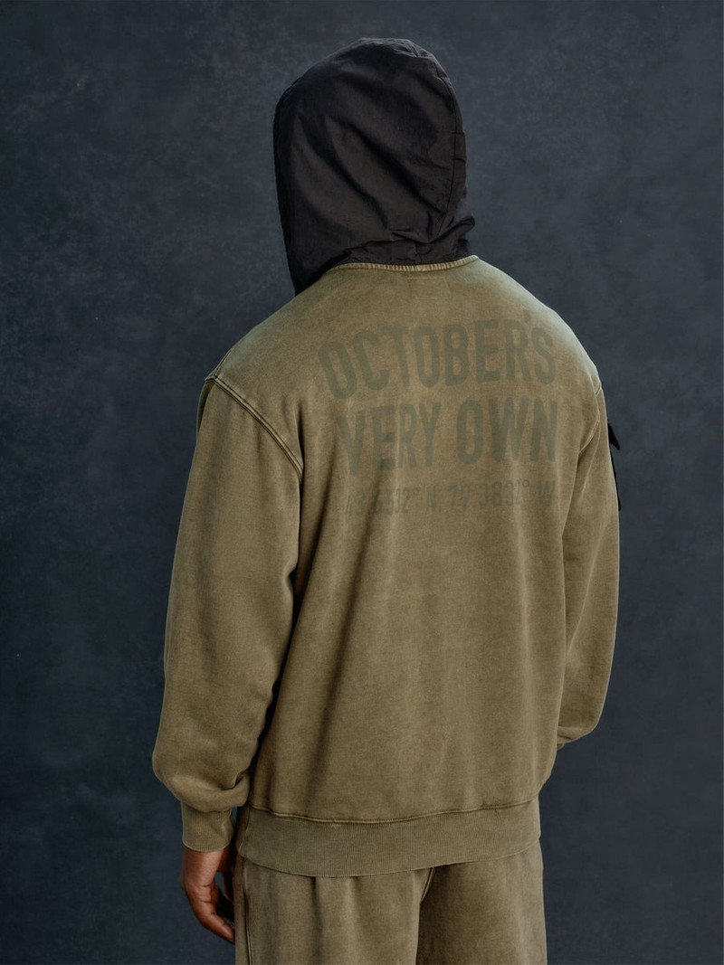 ALPHA INDUSTRIES OVO X ALPHA GARMENT DYE HOODIE outlook