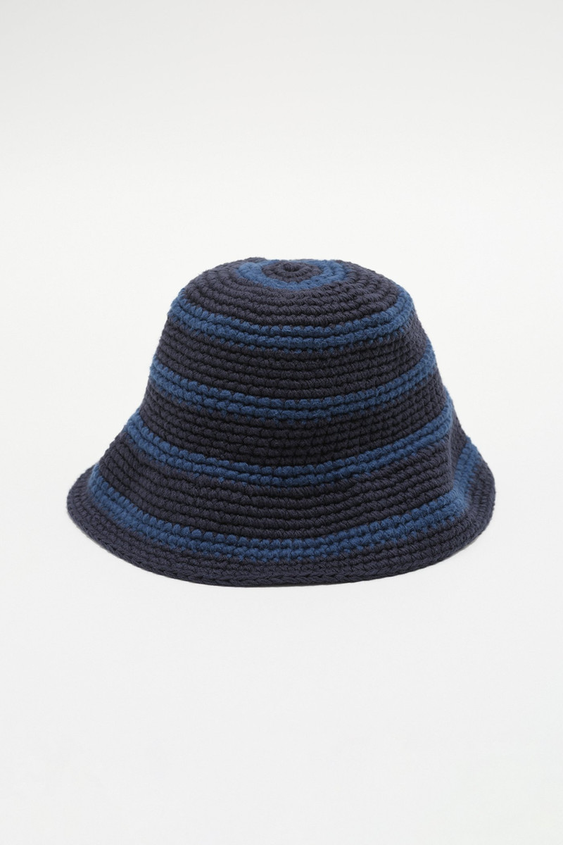 Tom Tom Hat Carolean Blue Tousled Cotton 1