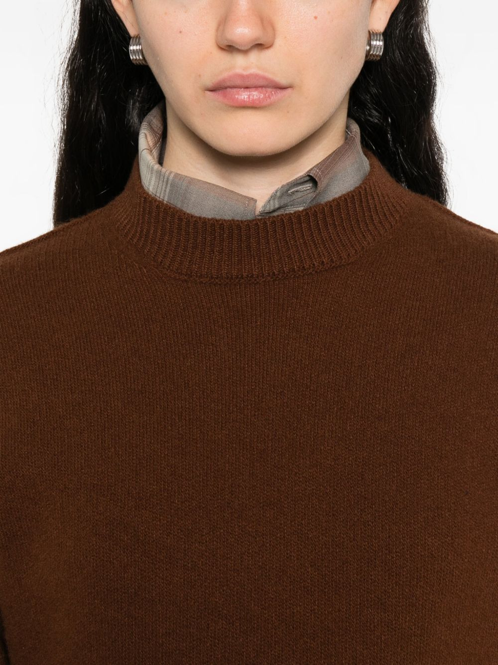 round-neck wool sweater - 5