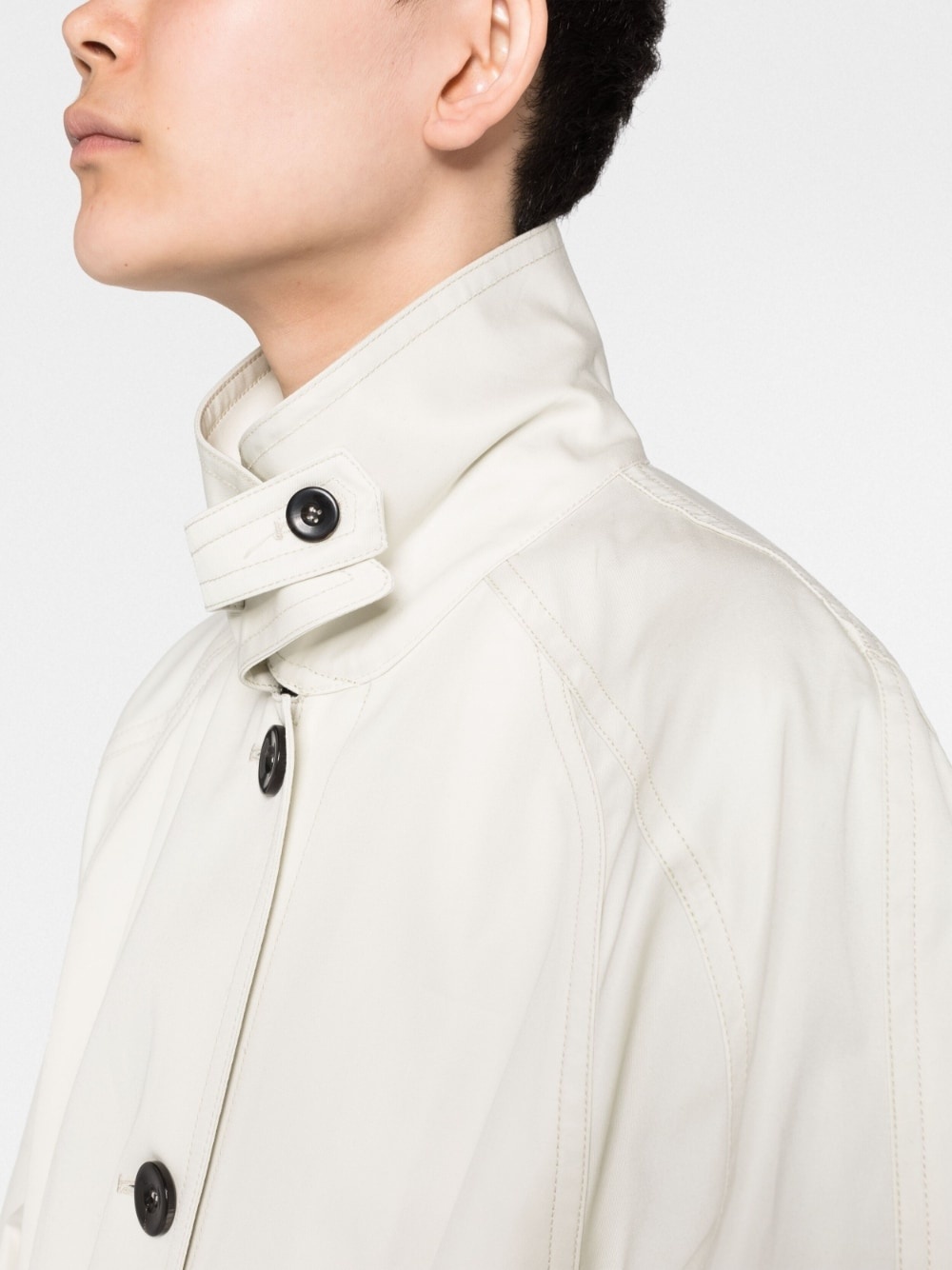 belted trench coat - 3