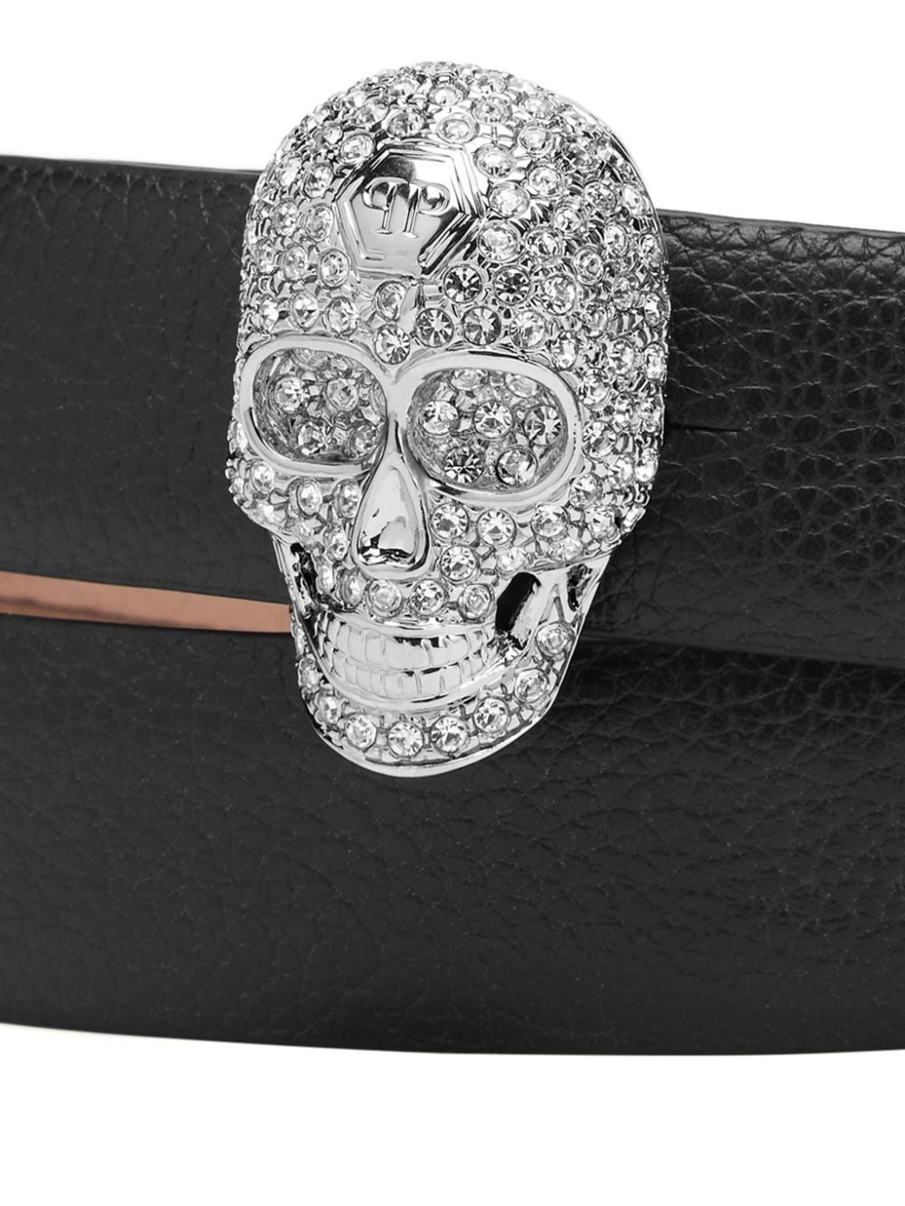 Skull leather belt - 3