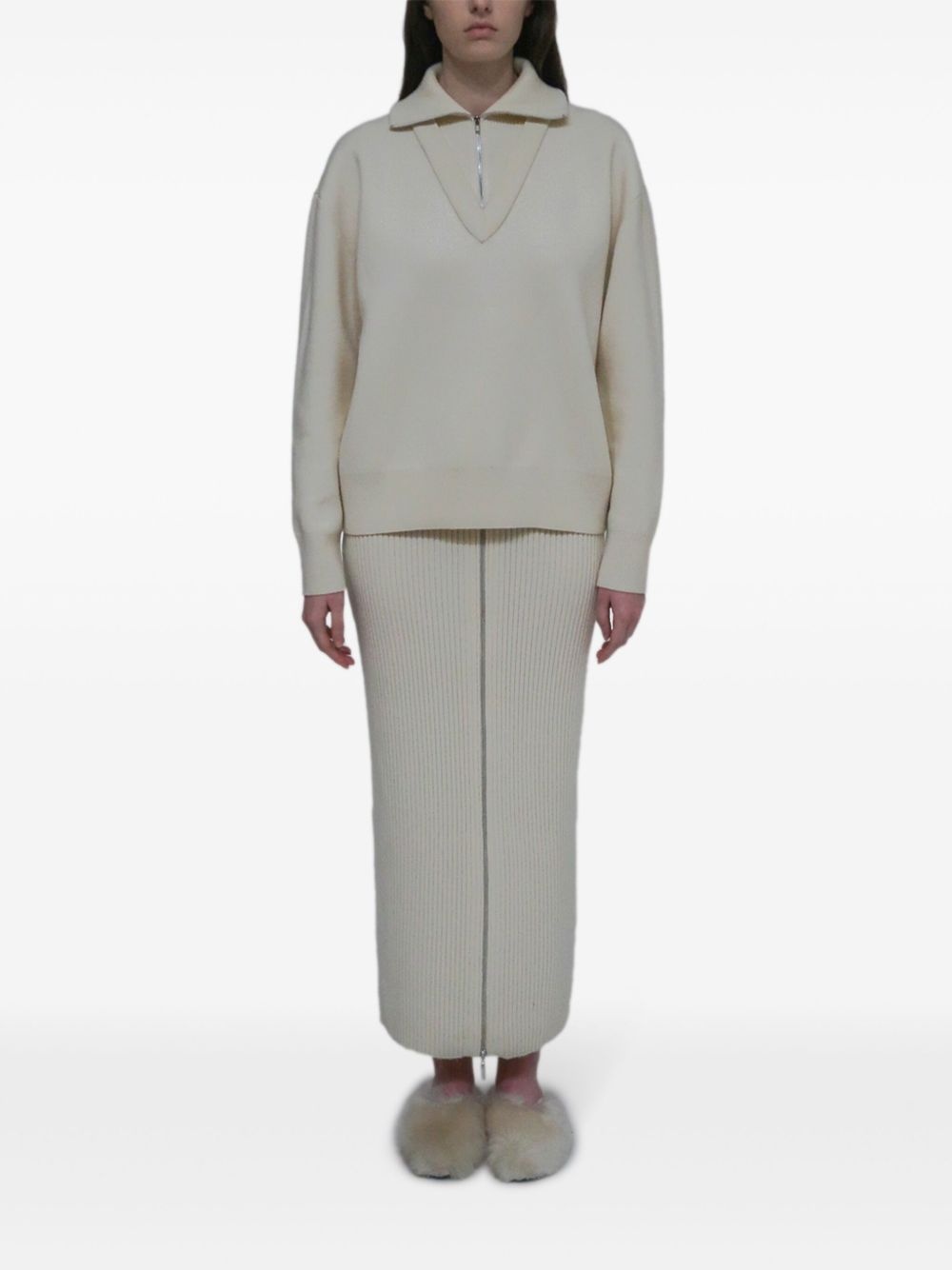 double-layer pullover jumper - 3