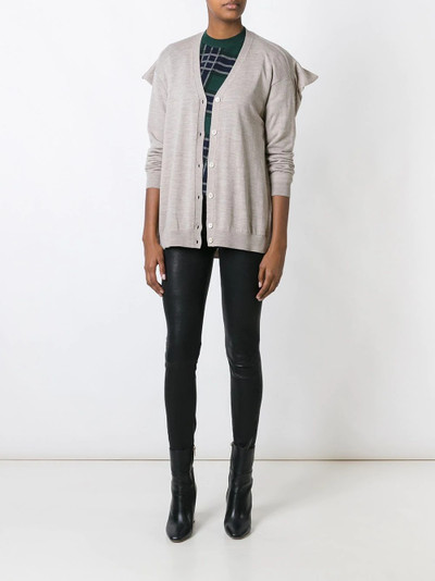 Maison Margiela draped back knit cardigan outlook