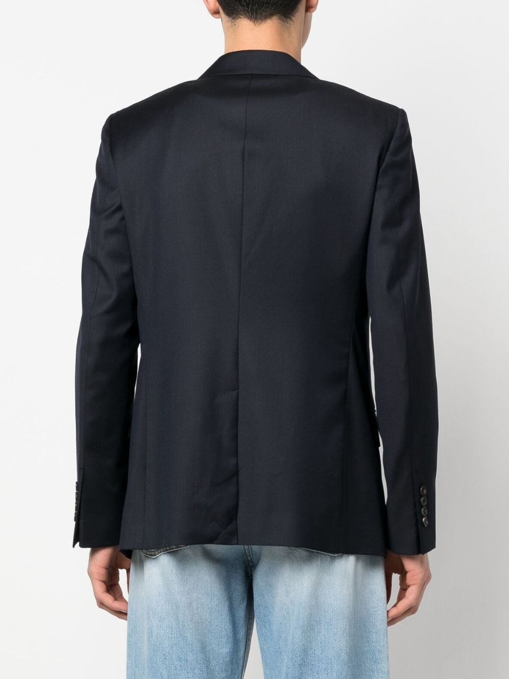 single-breasted button-fastening blazer - 4