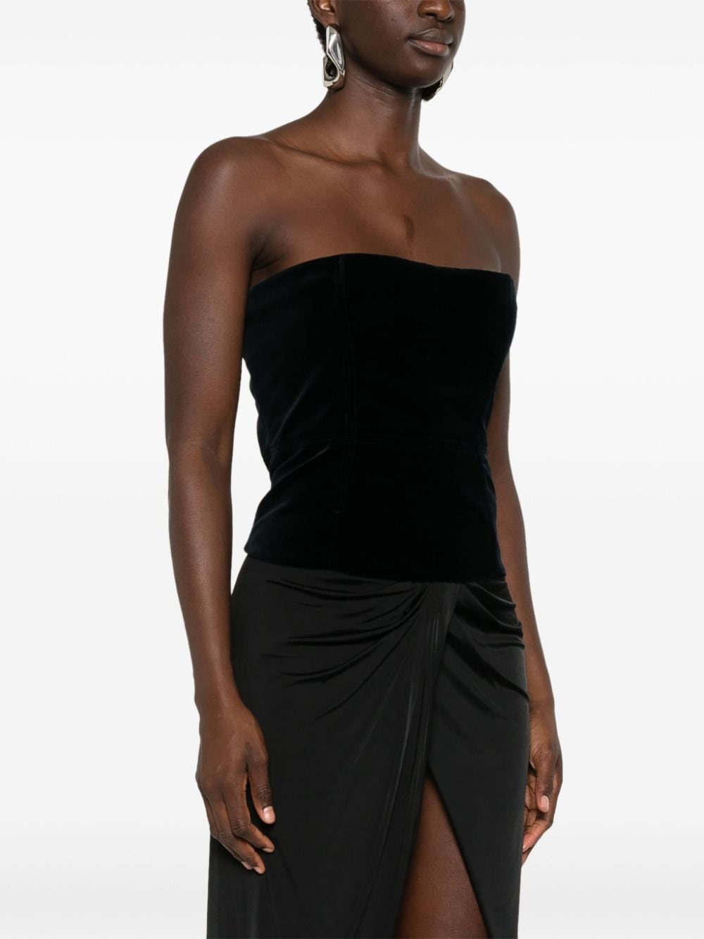 cotton velvet corset - 3