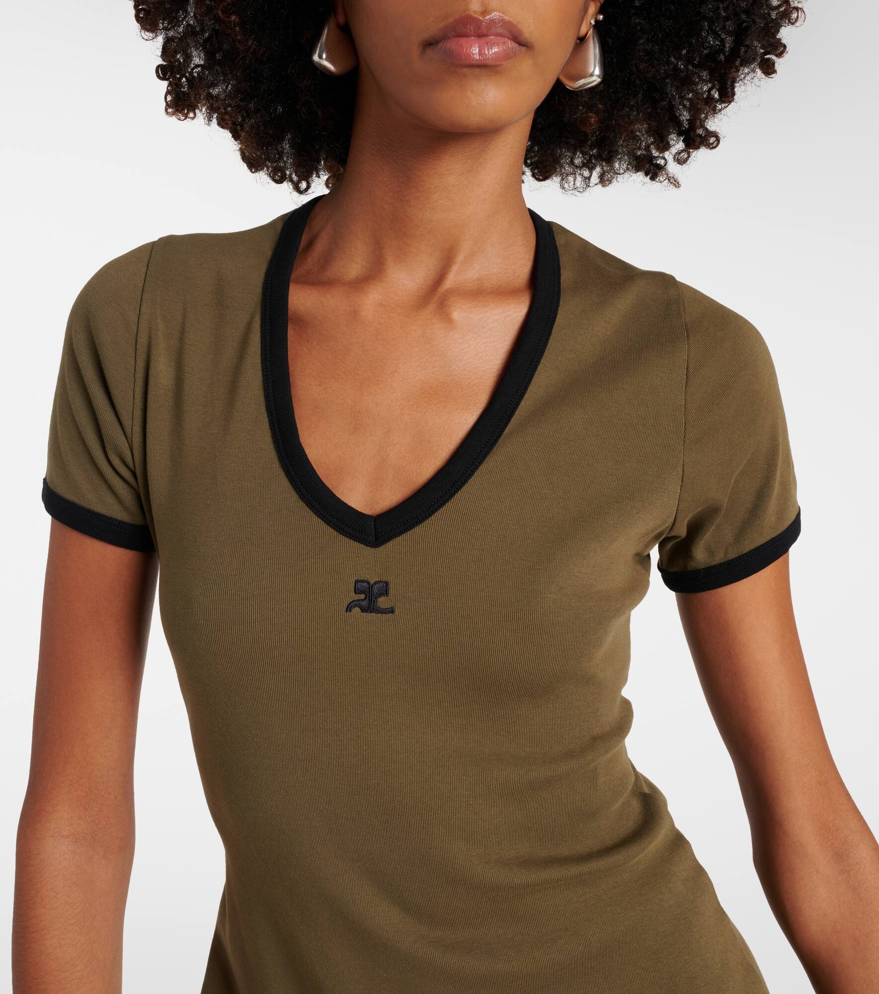 Cotton jersey minidress - 4