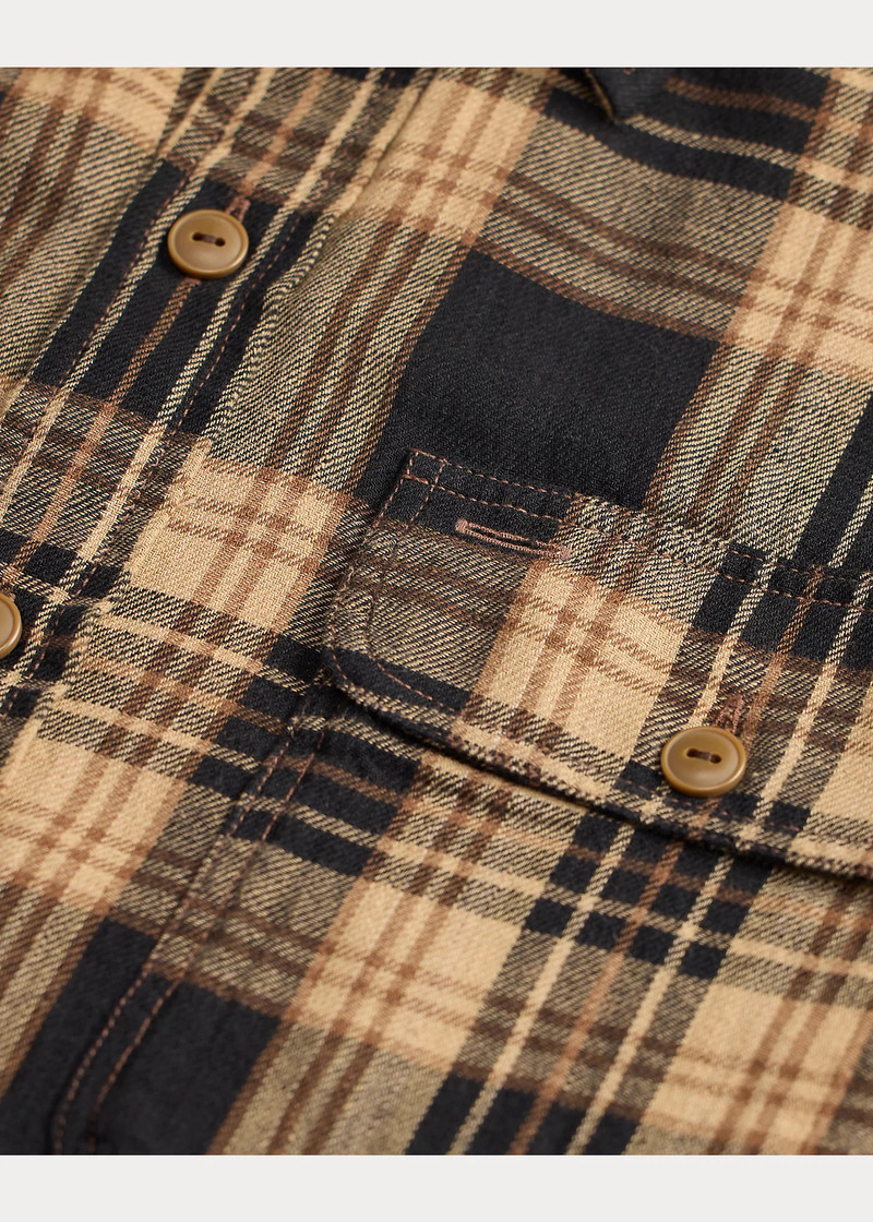 Plaid Cotton-Linen Workshirt 4