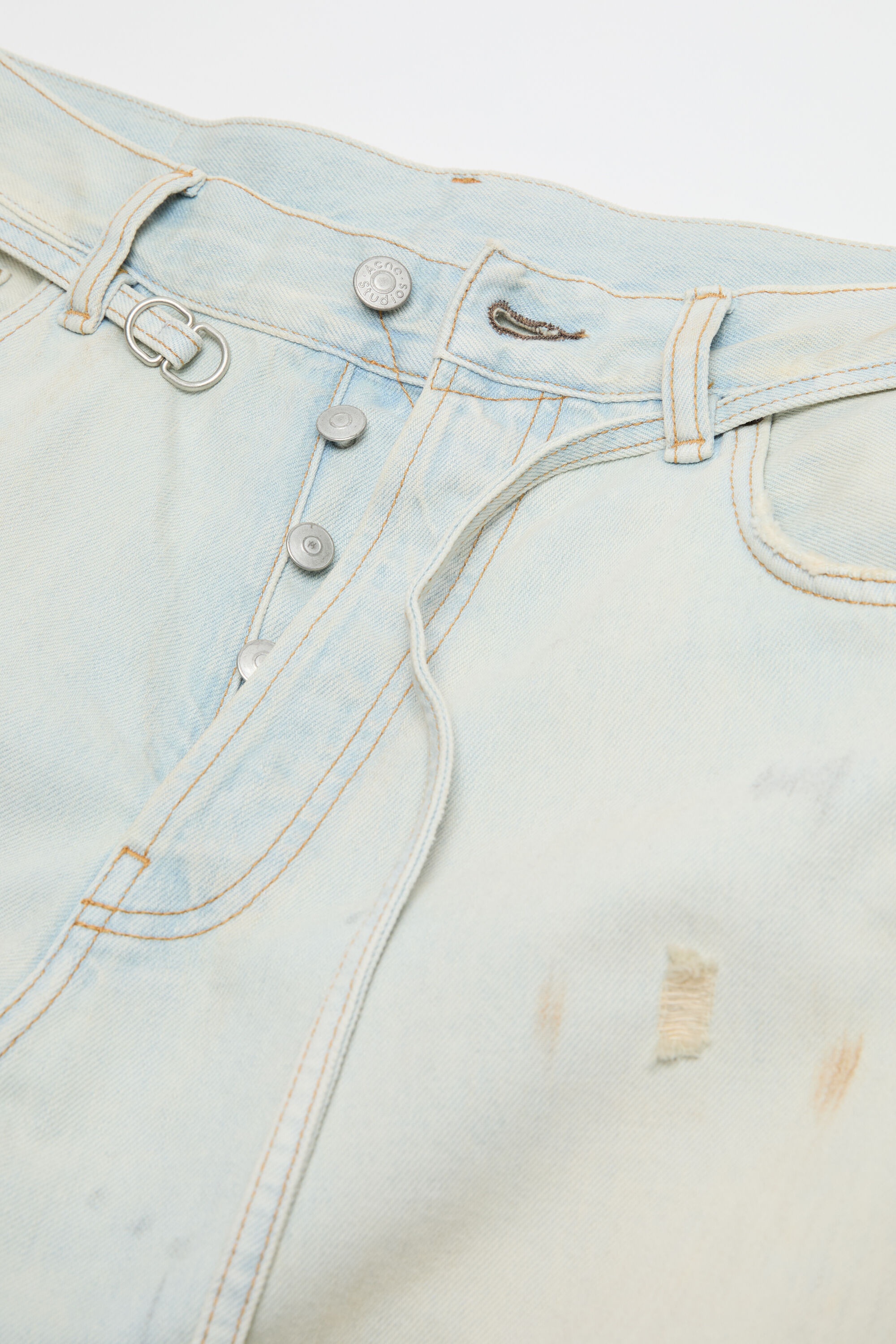 Loose fit jeans - 1991 Toj - Light blue/white - 8