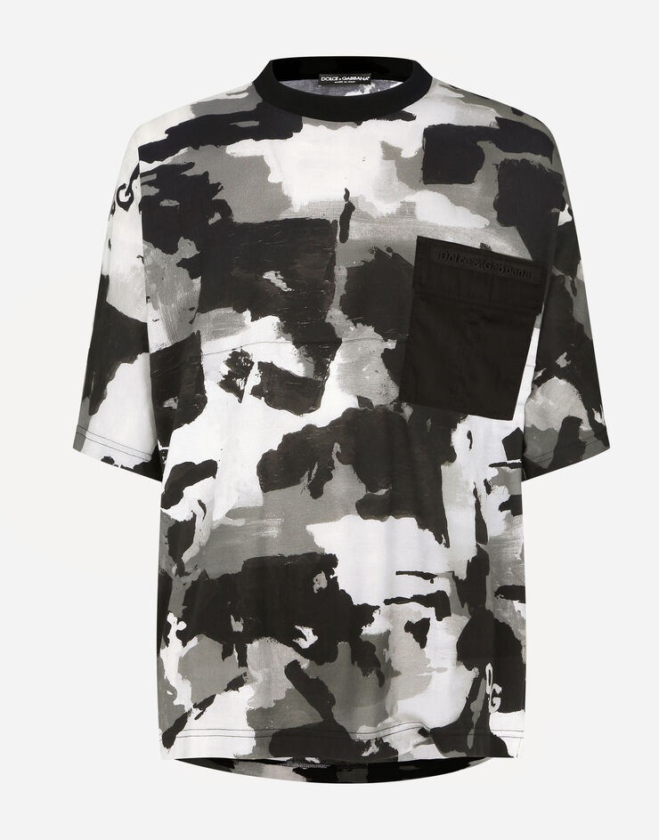 Camouflage-print cotton t-shirt - 4