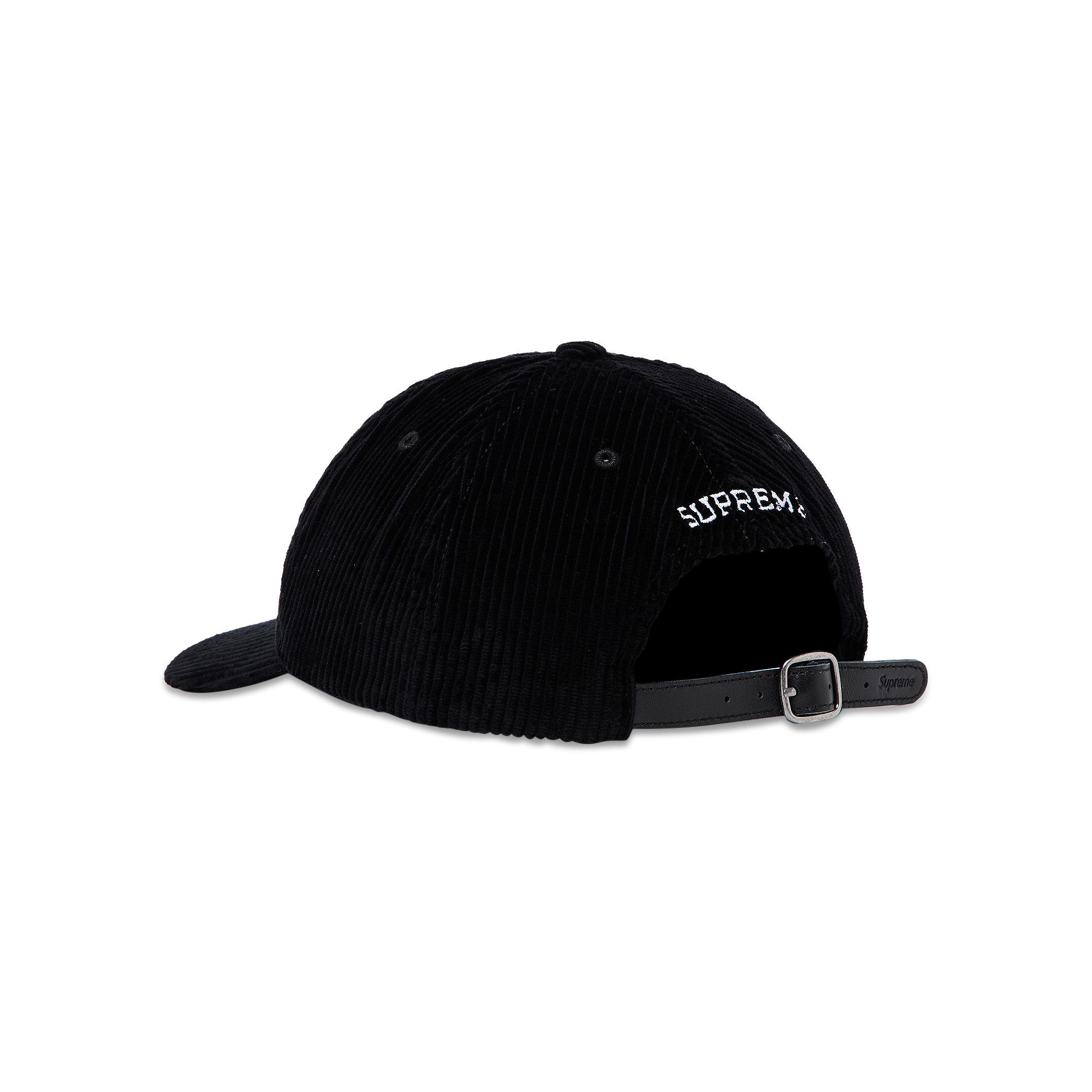 Supreme Supreme Corduroy S Logo 6-Panel 'Black' | REVERSIBLE