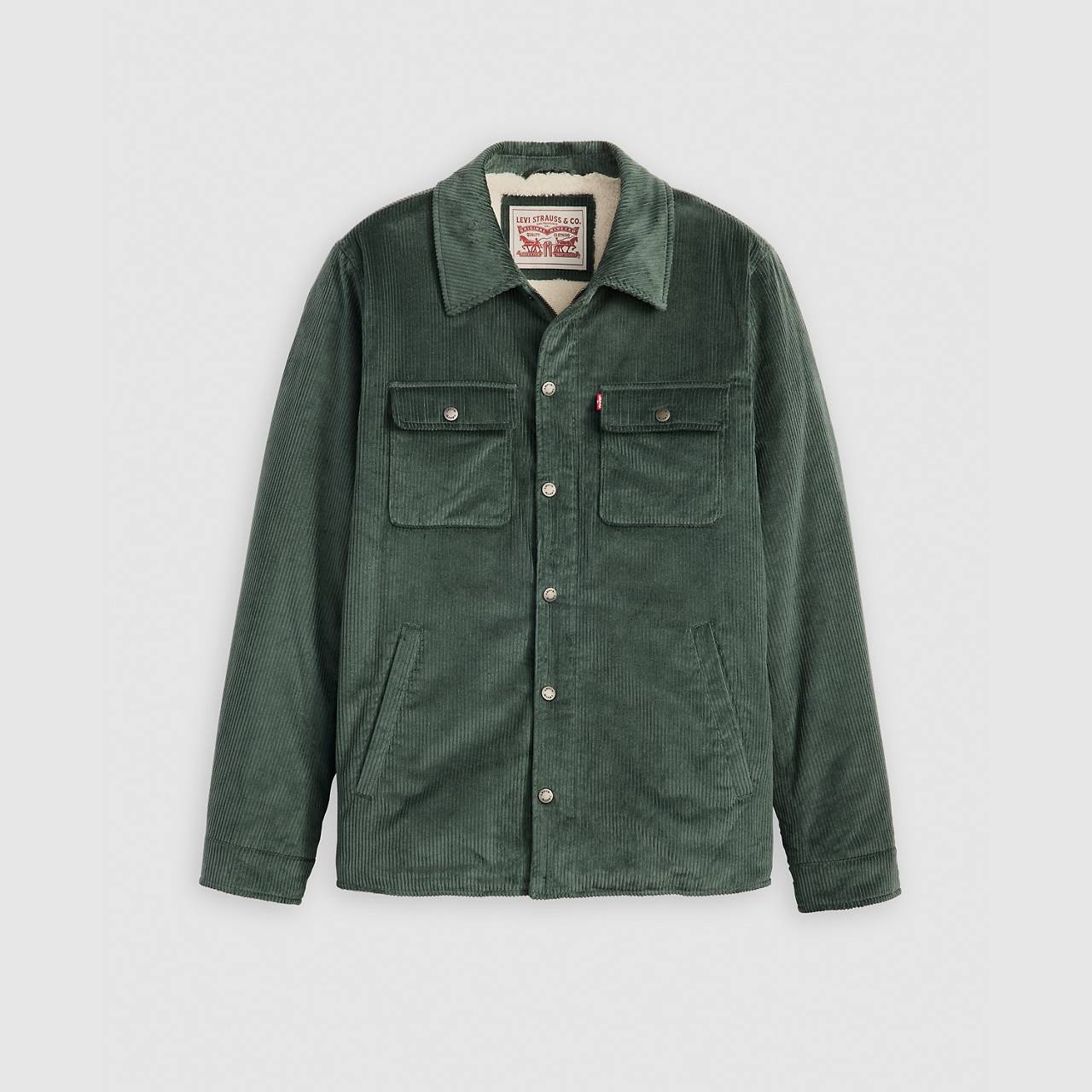 SHERPA LINED CORDUROY SHACKET - 1