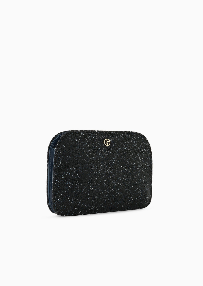 GIORGIO ARMANI La Prima patent leather and rhinestone clutch bag outlook
