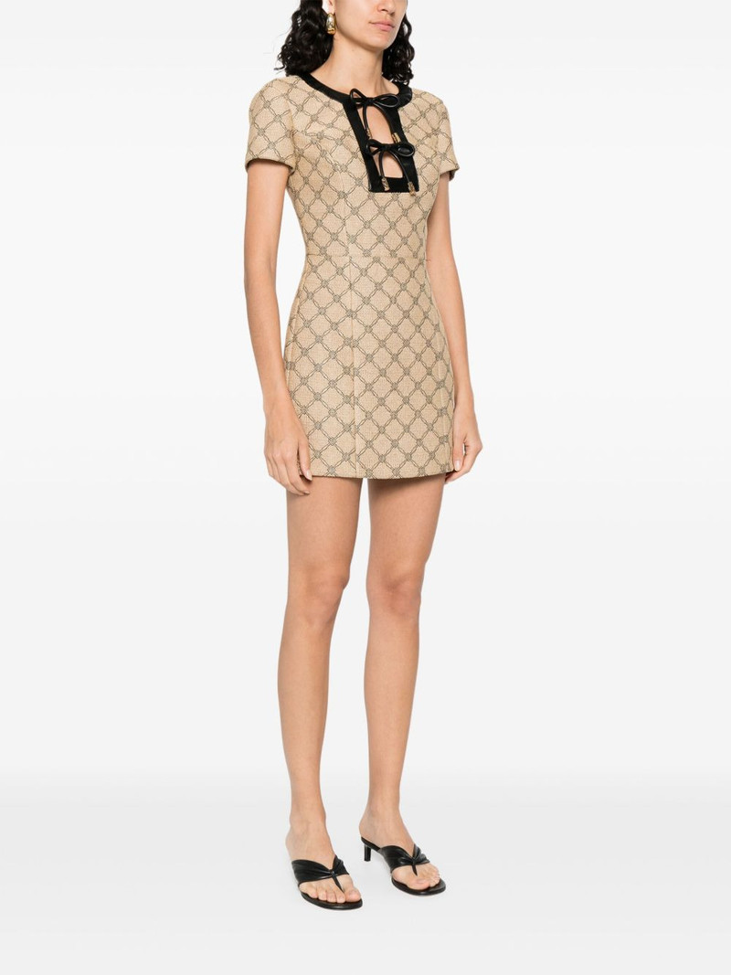 monogram-jacquard dress 3