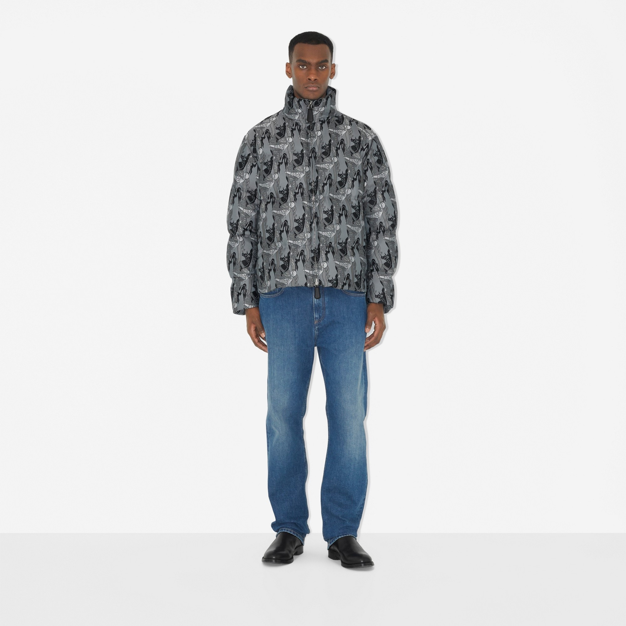 EKD Funnel Neck Puffer Jacket - 2