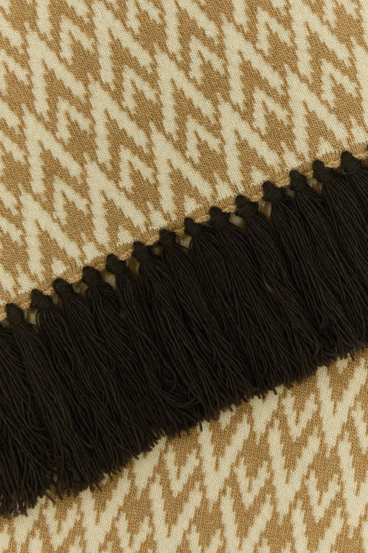 Embroidered wool Toute la V scarf - 2