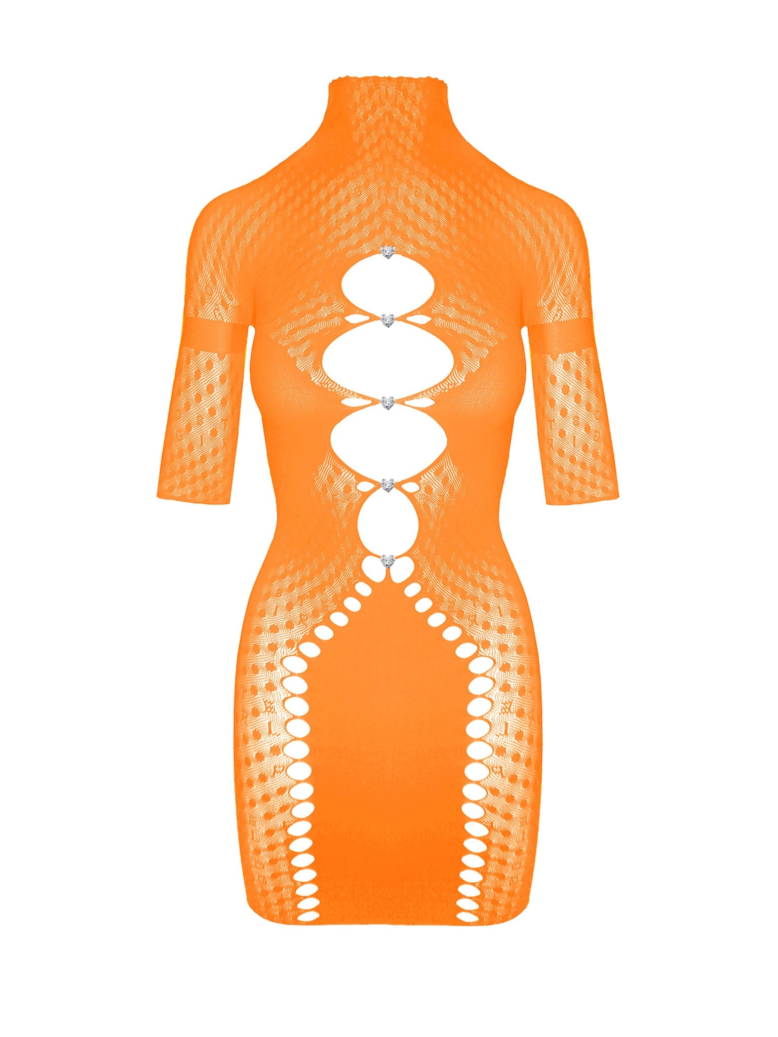 PANDORA DRESS IN TANGERINE - 1