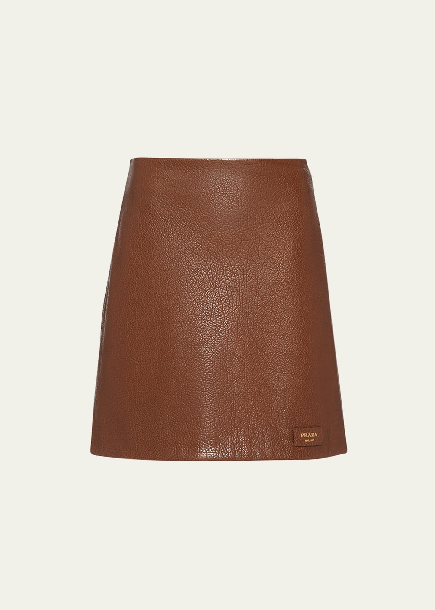 Napa Leather Mini Skirt - 1