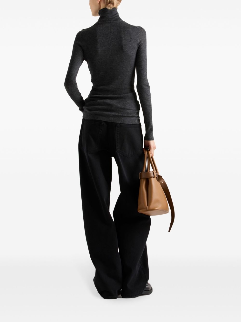 wool turtleneck sweater - 3