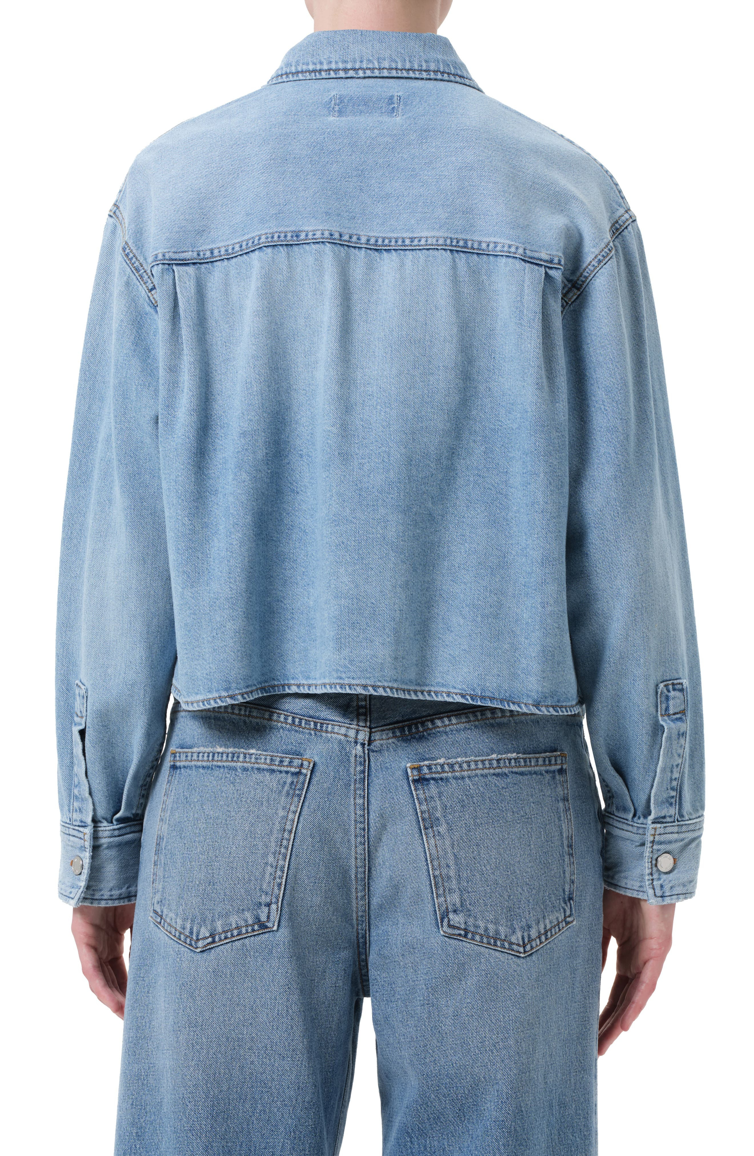 AGOLDE Juna Denim Button-Up Shirt in Interval at Nordstrom - 2
