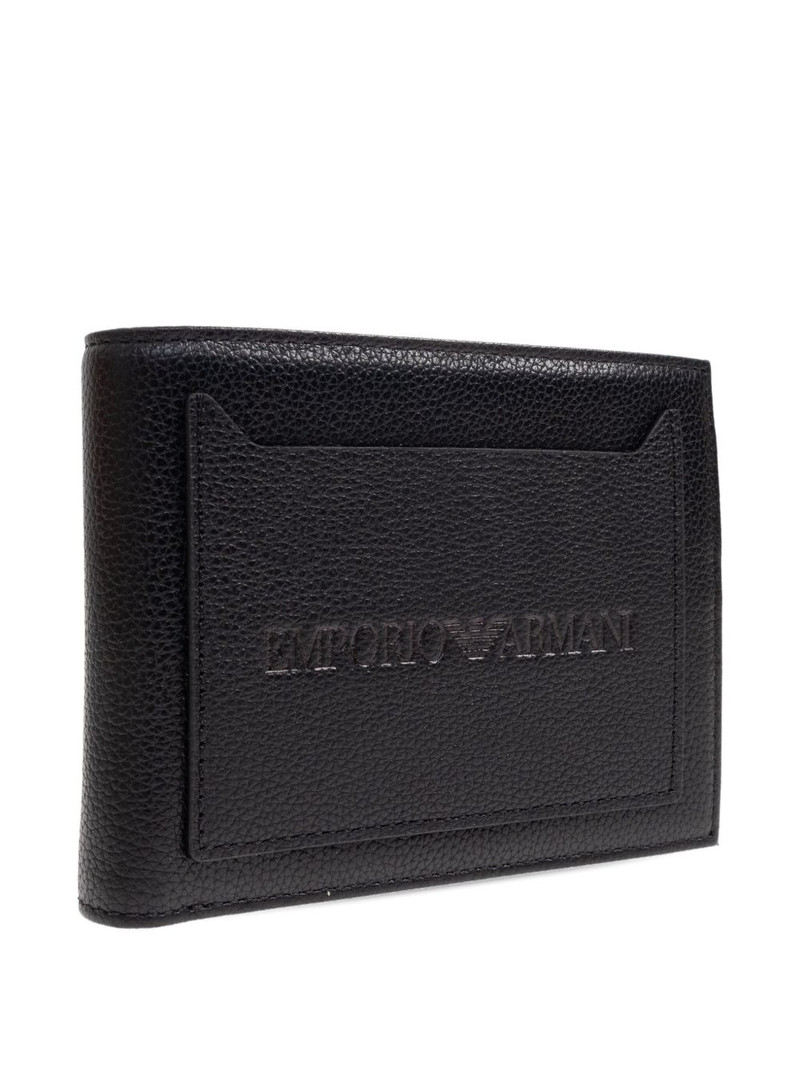 embossed-logo leather wallet 3