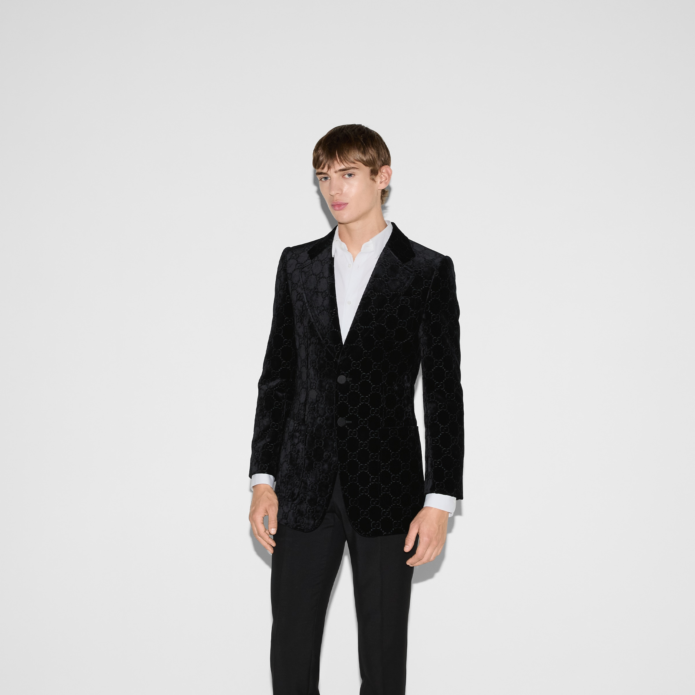 GG velvet jacket - 3